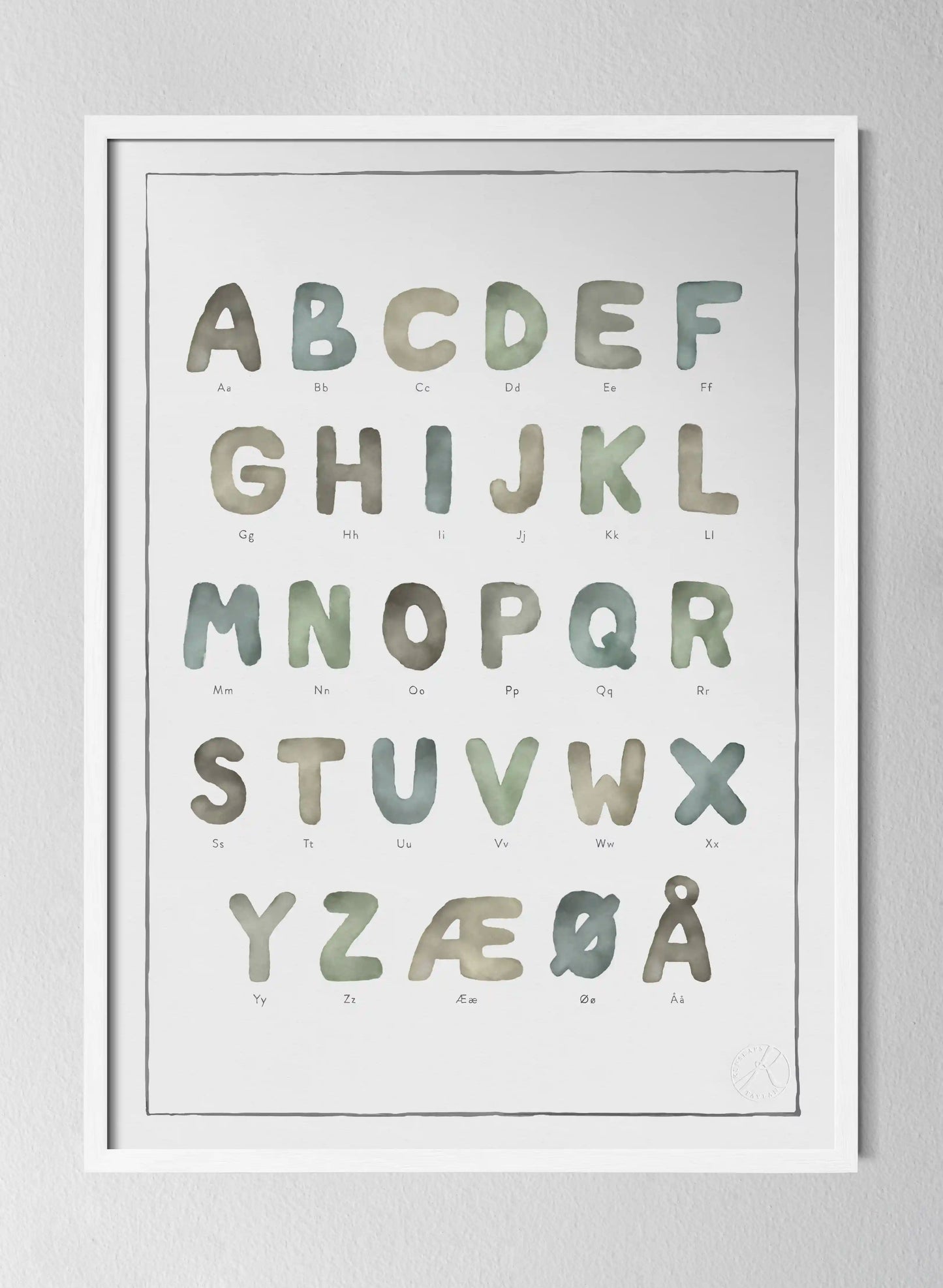 Classic White Pinewood Frame Akvarel