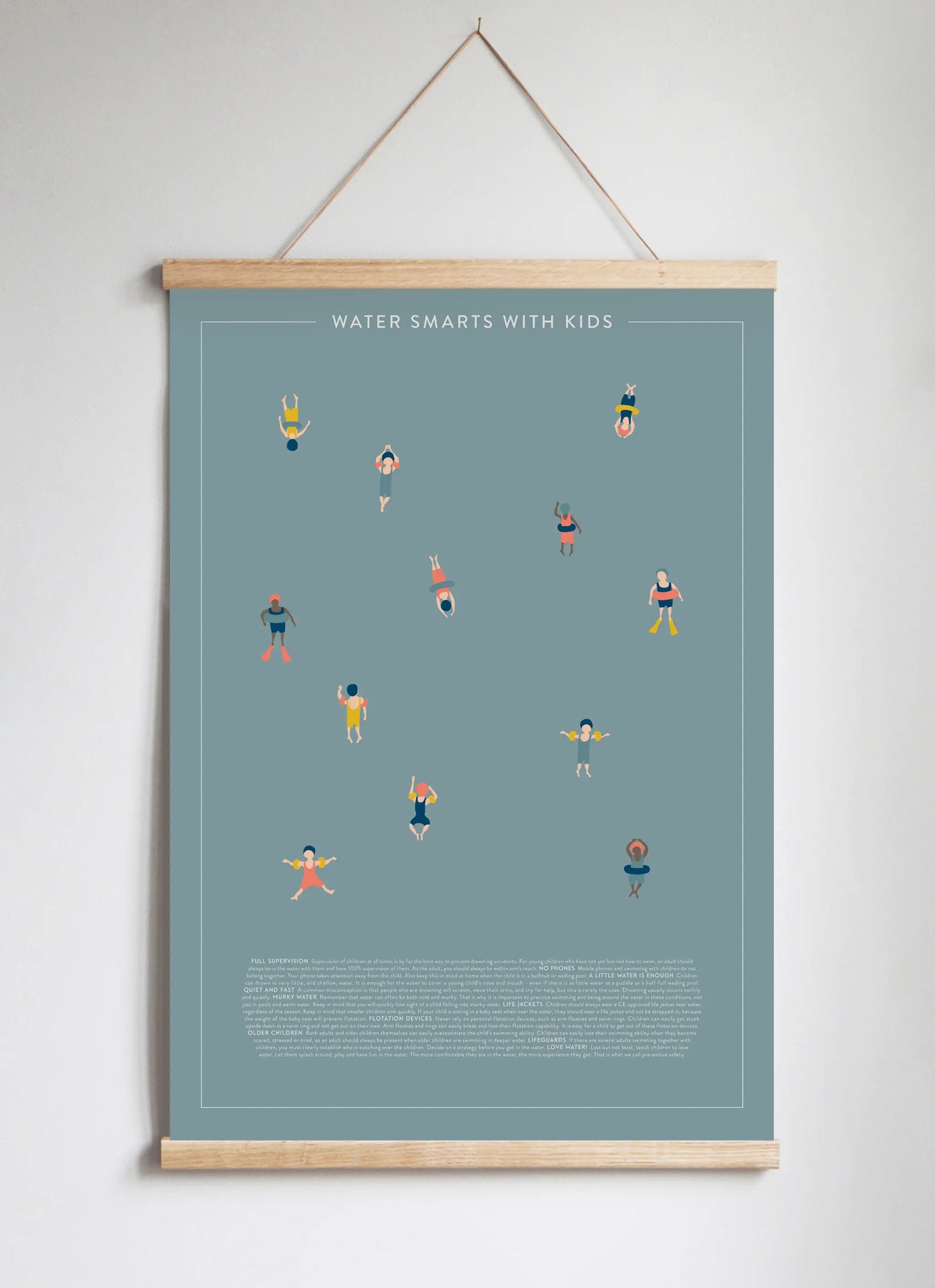 Poster Hanger in Solid Oak