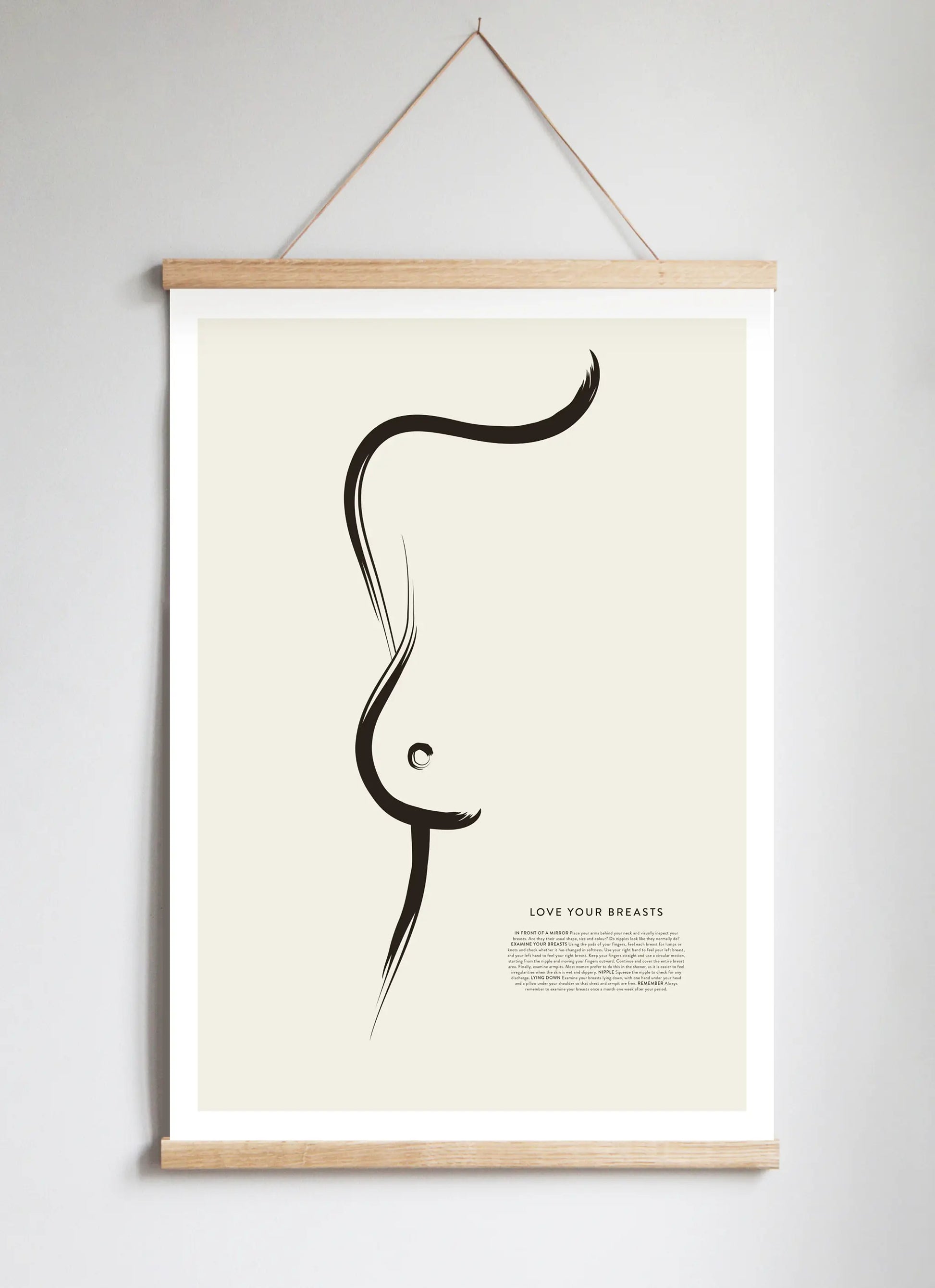 Poster Hanger in Solid Oak