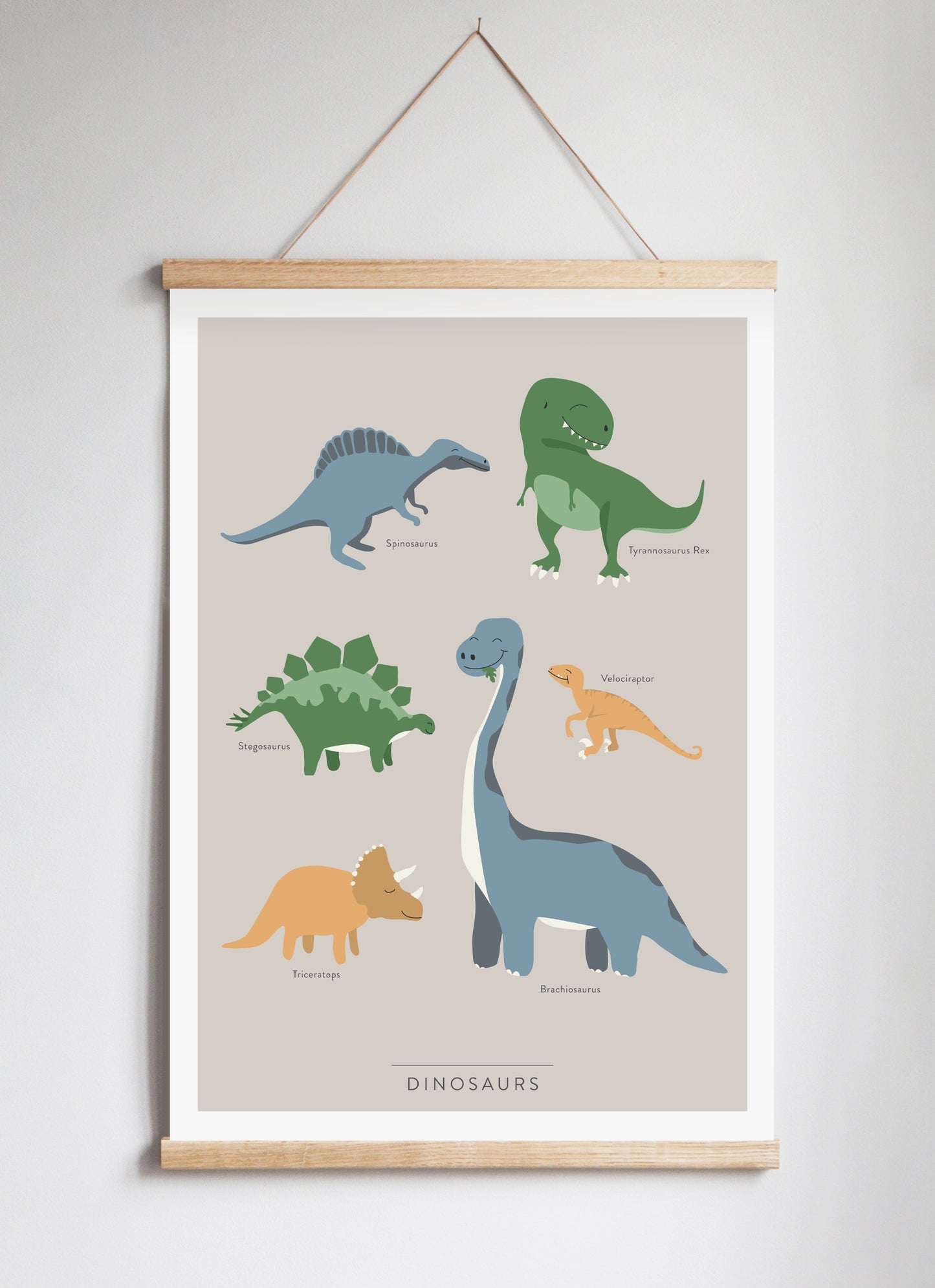Poster Hanger in Solid Oak