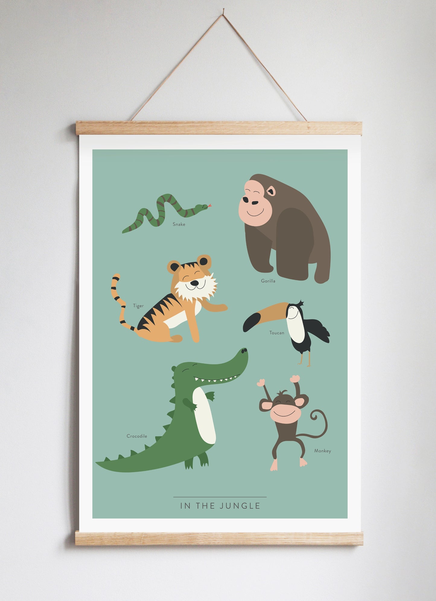 Poster Hanger in Solid Oak