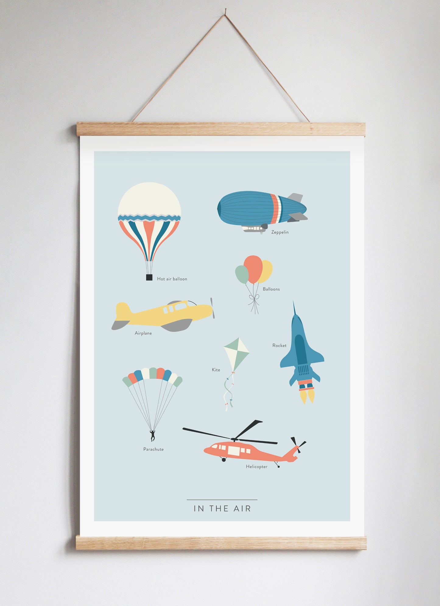 Poster Hanger in Solid Oak