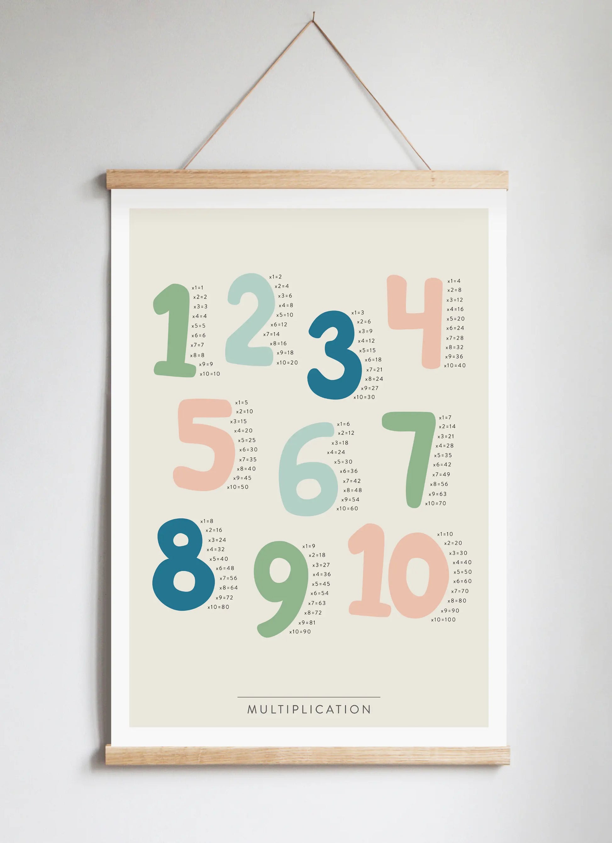 Poster Hanger in Solid Oak