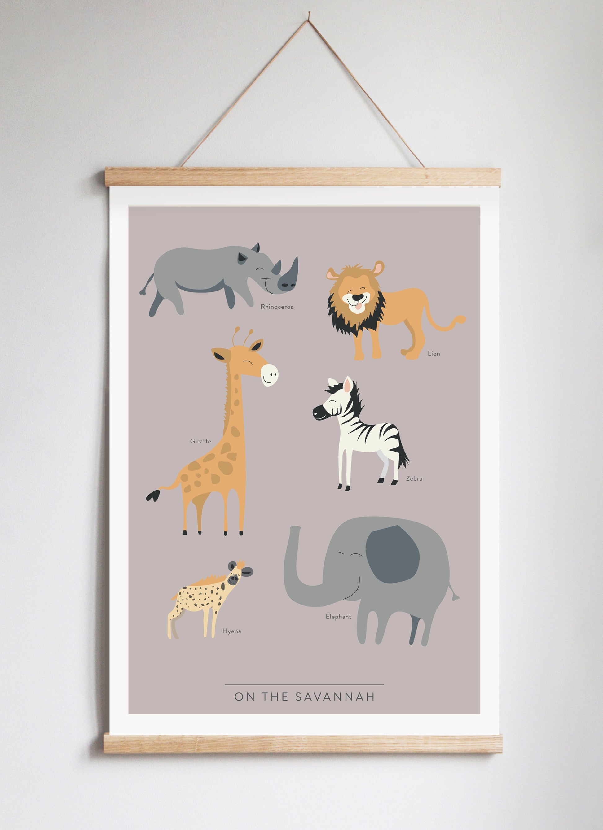 Poster Hanger in Solid Oak