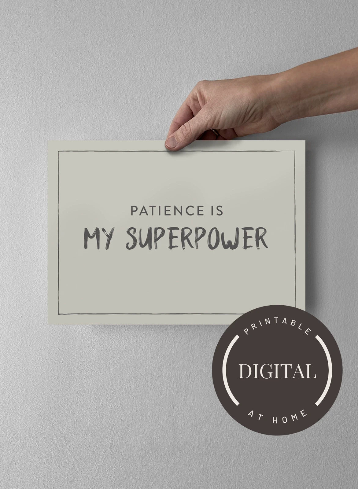 21 x 30 cm - DIGITAL - Print at home Pearl Grey