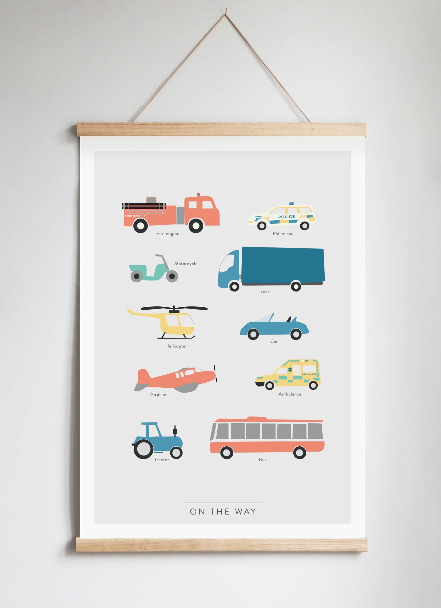 Poster Hanger in Solid Oak