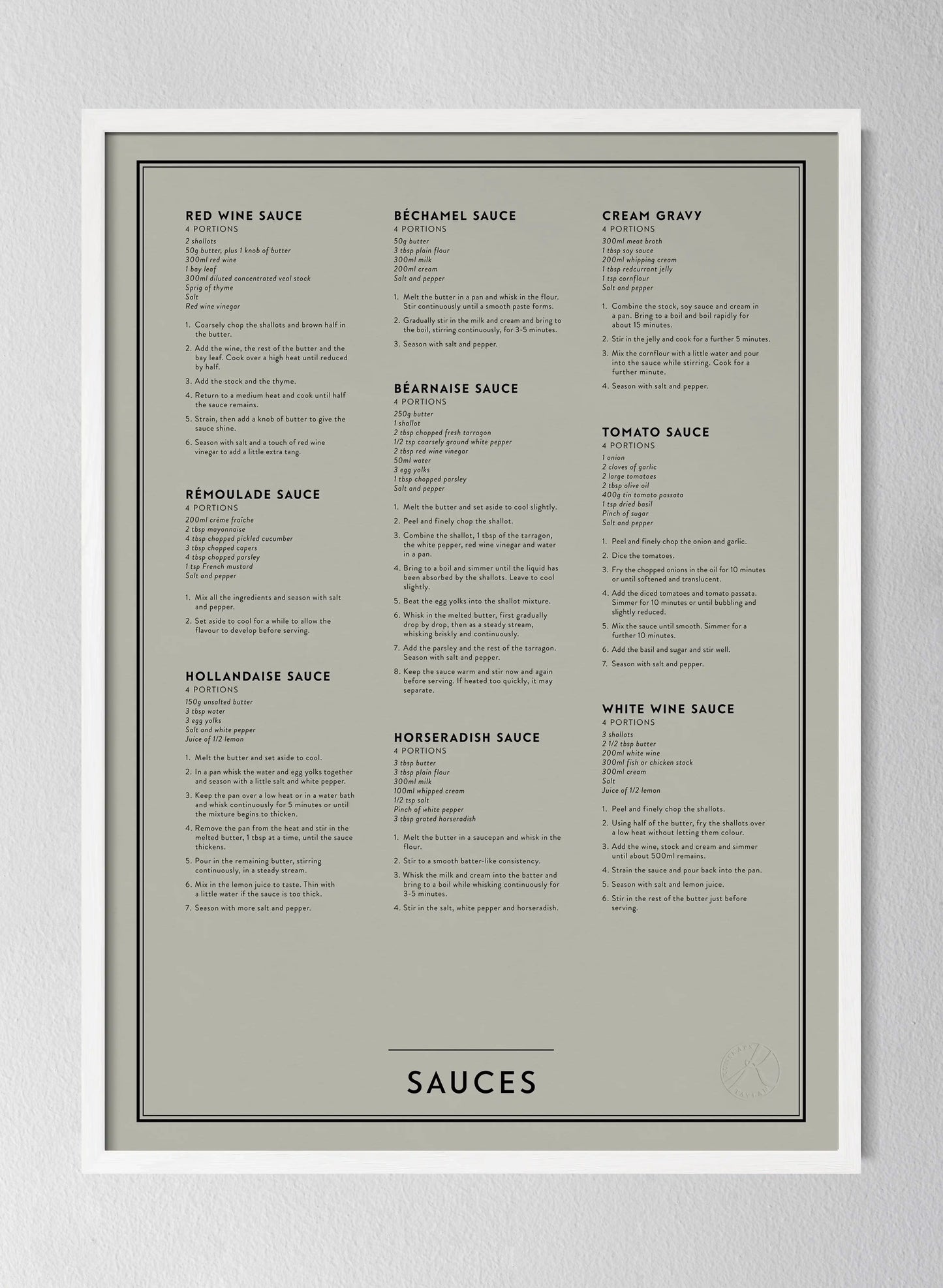 Classic White Pinewood Frame Soft Sage