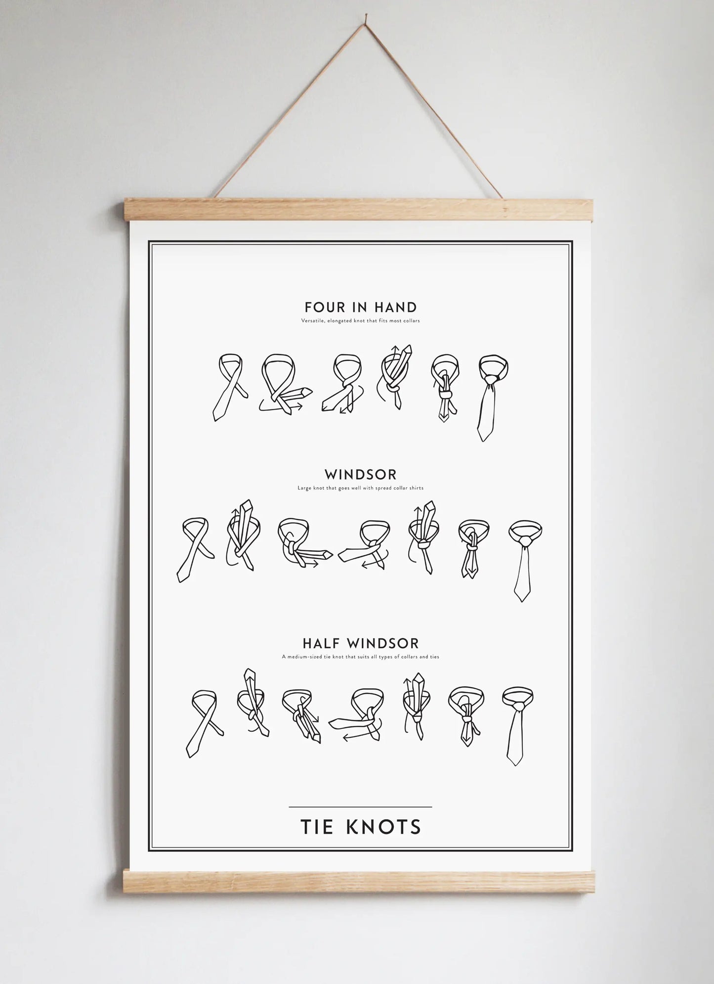 Poster Hanger in Solid Oak