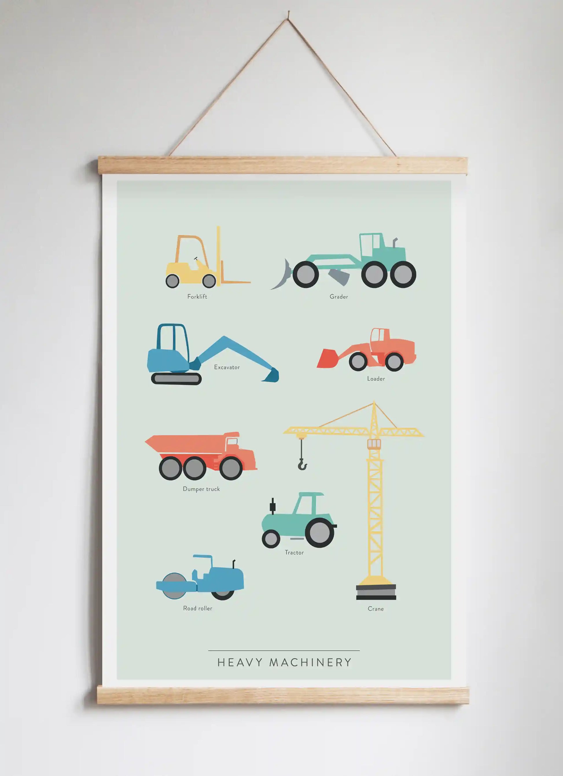 Poster Hanger in Solid Oak