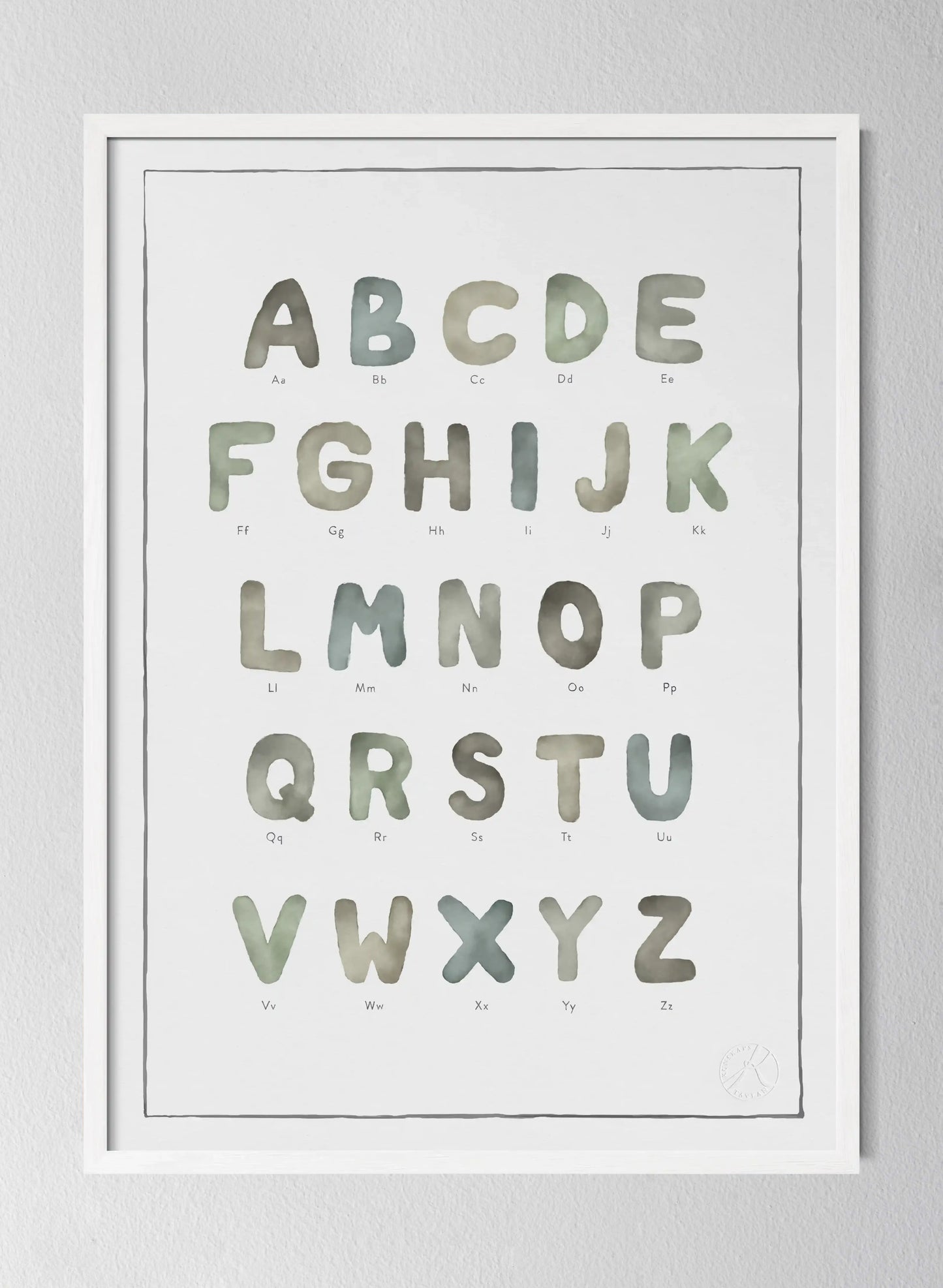 Classic White Pinewood Frame Watercolour