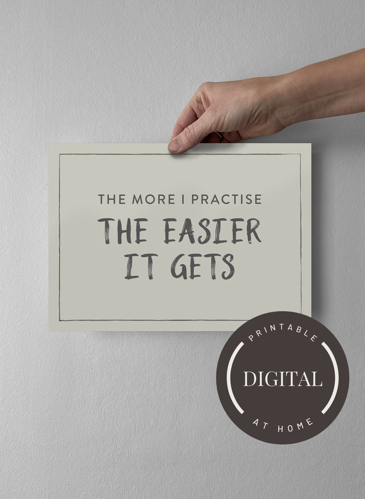 21 x 30 cm - DIGITAL - Print at home Pearl Grey