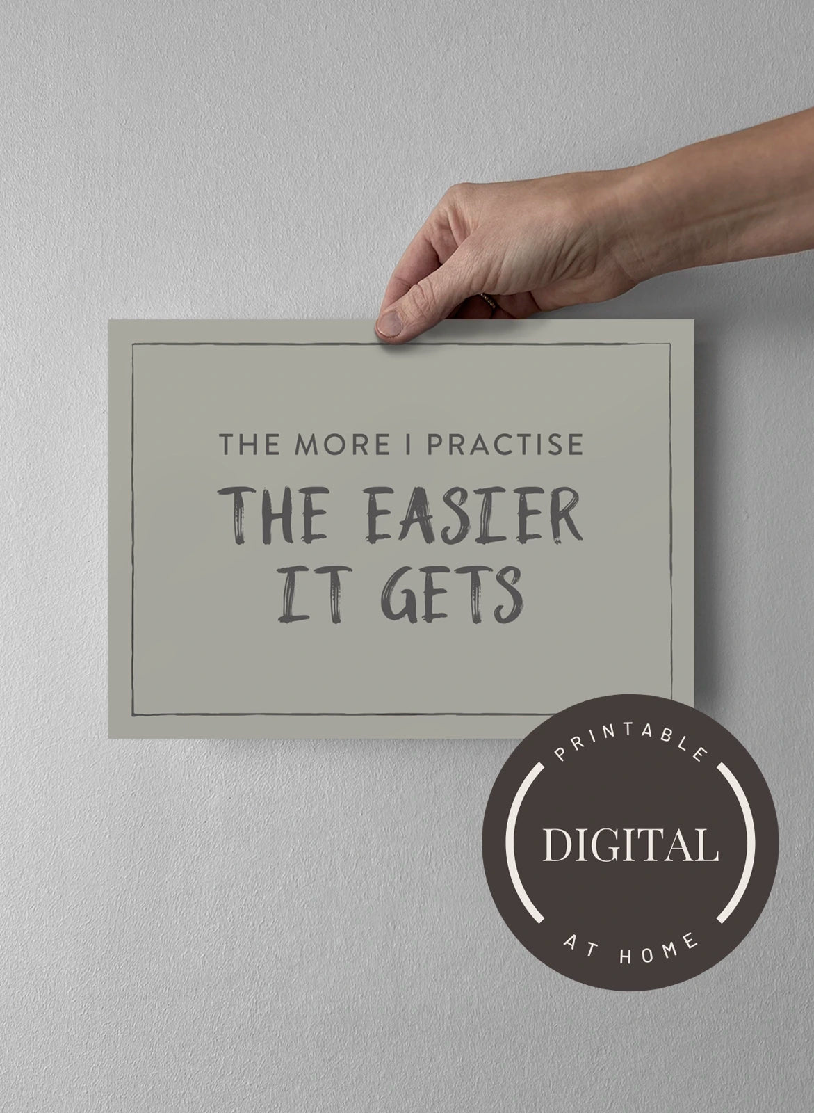 21 x 30 cm - DIGITAL - Print at home Sandwashed Sage