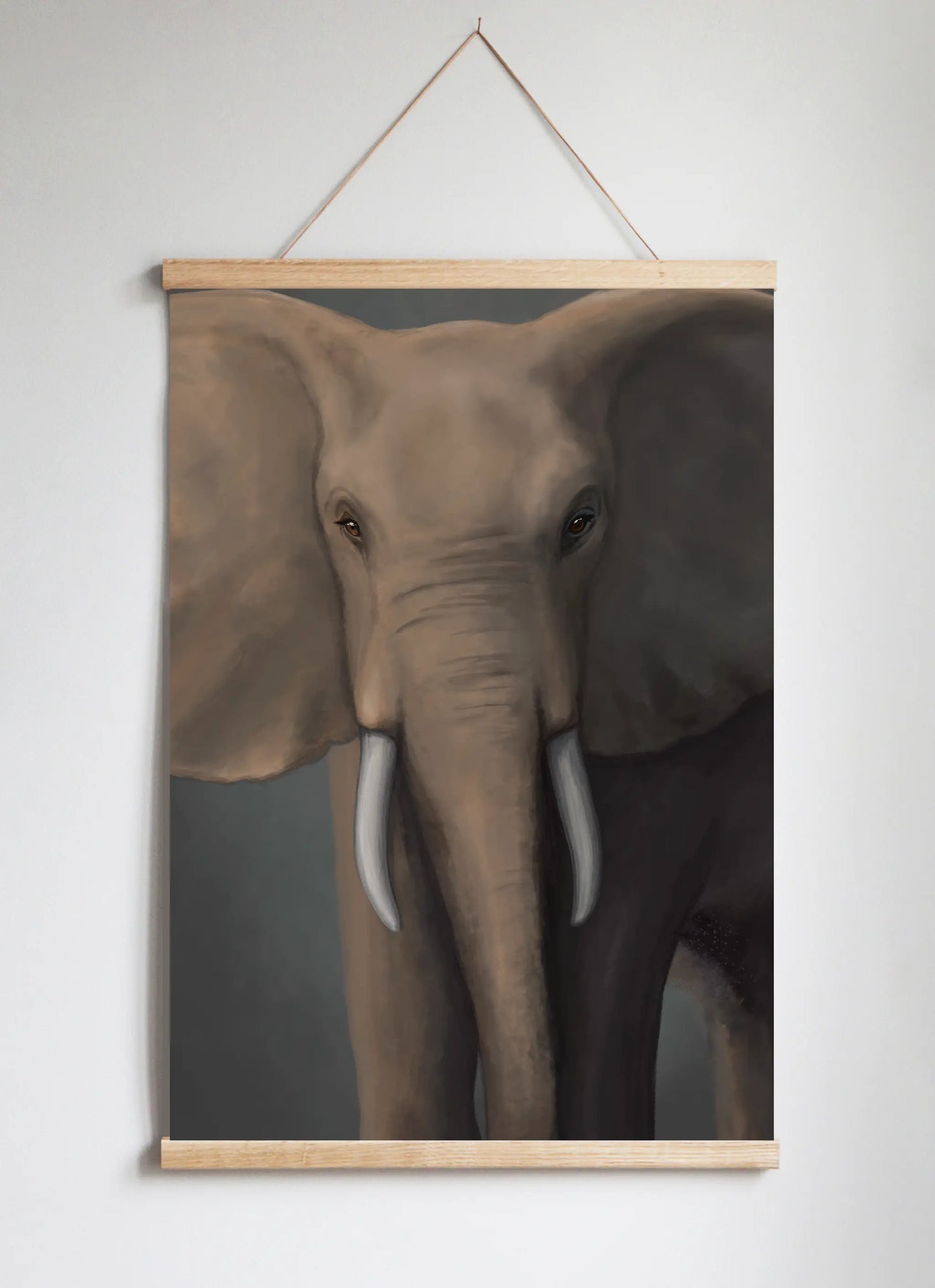 Poster Hanger in Solid Oak