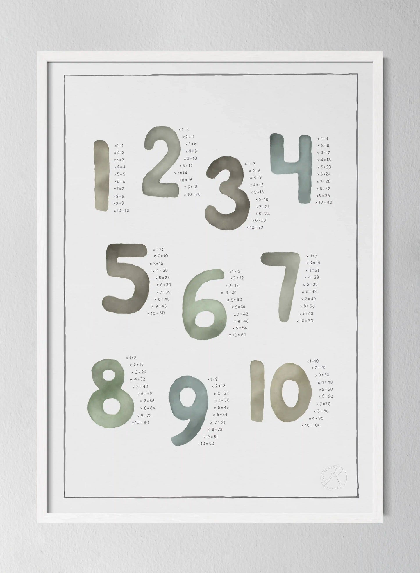 Classic White Pinewood Frame Watercolour