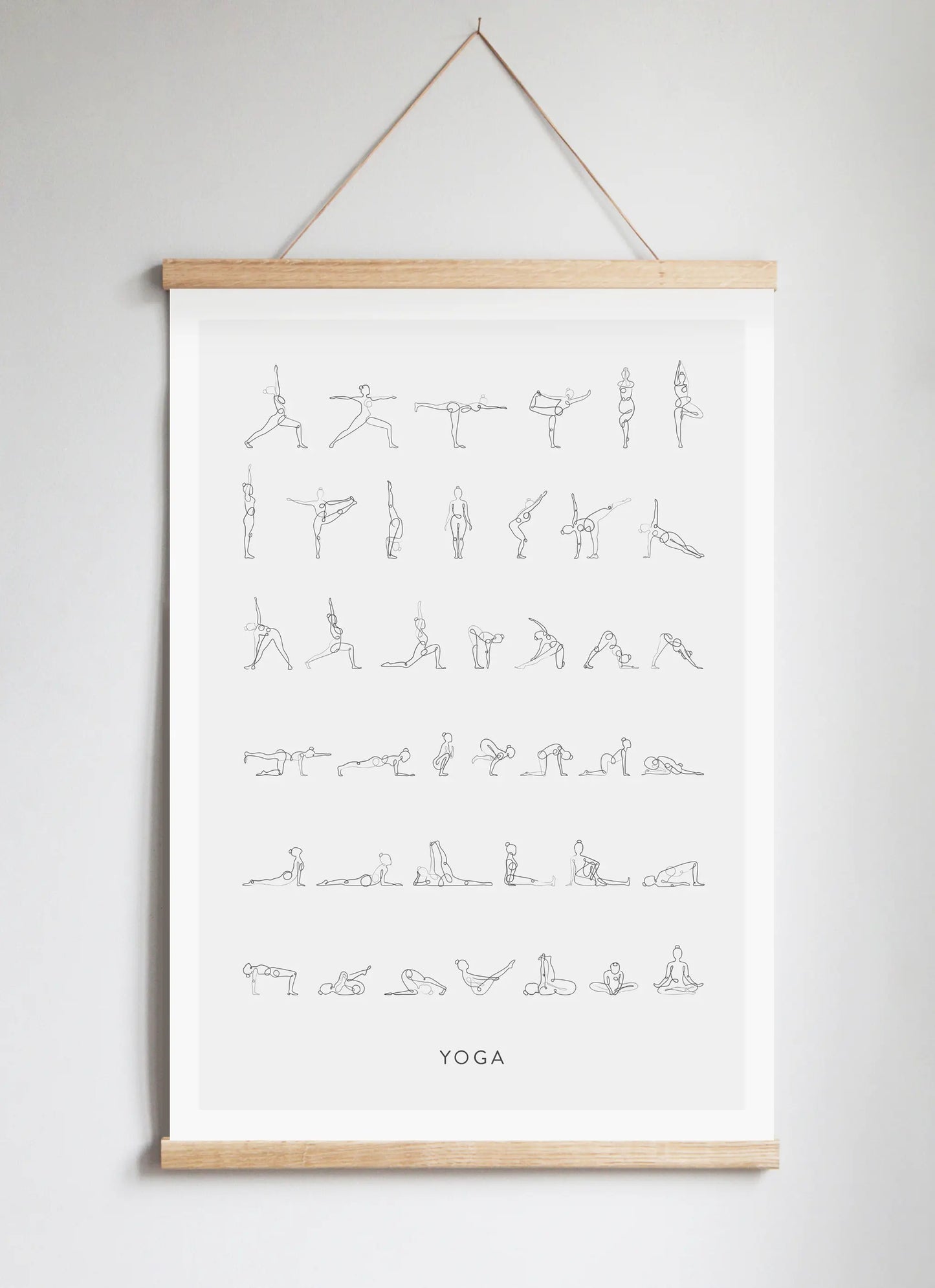 Poster Hanger in Solid Oak