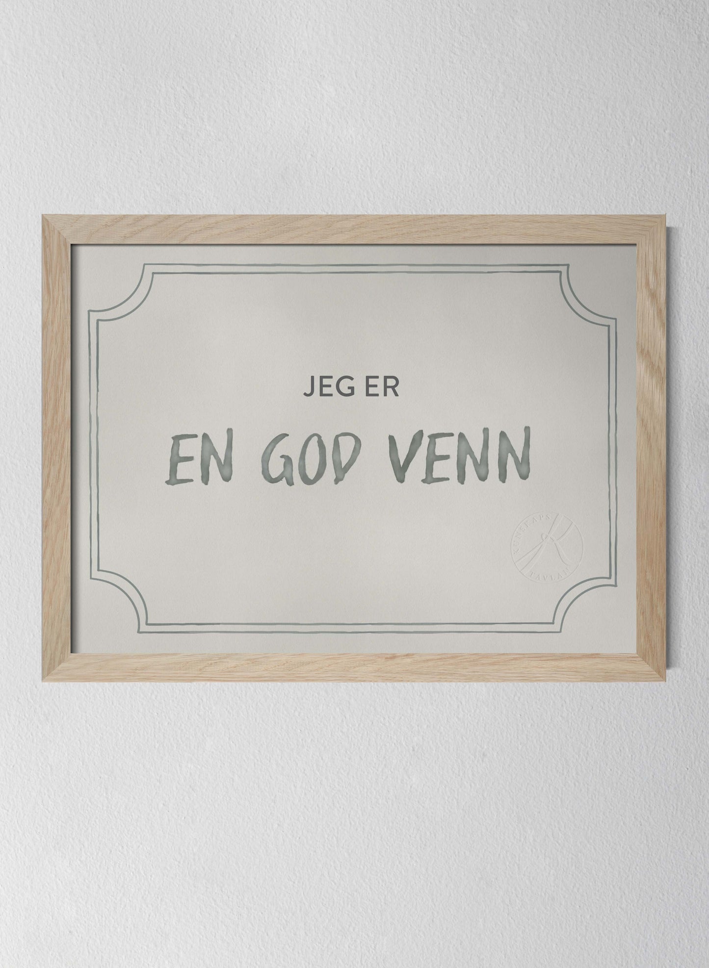 Classic Oak Frame Dusty Mint