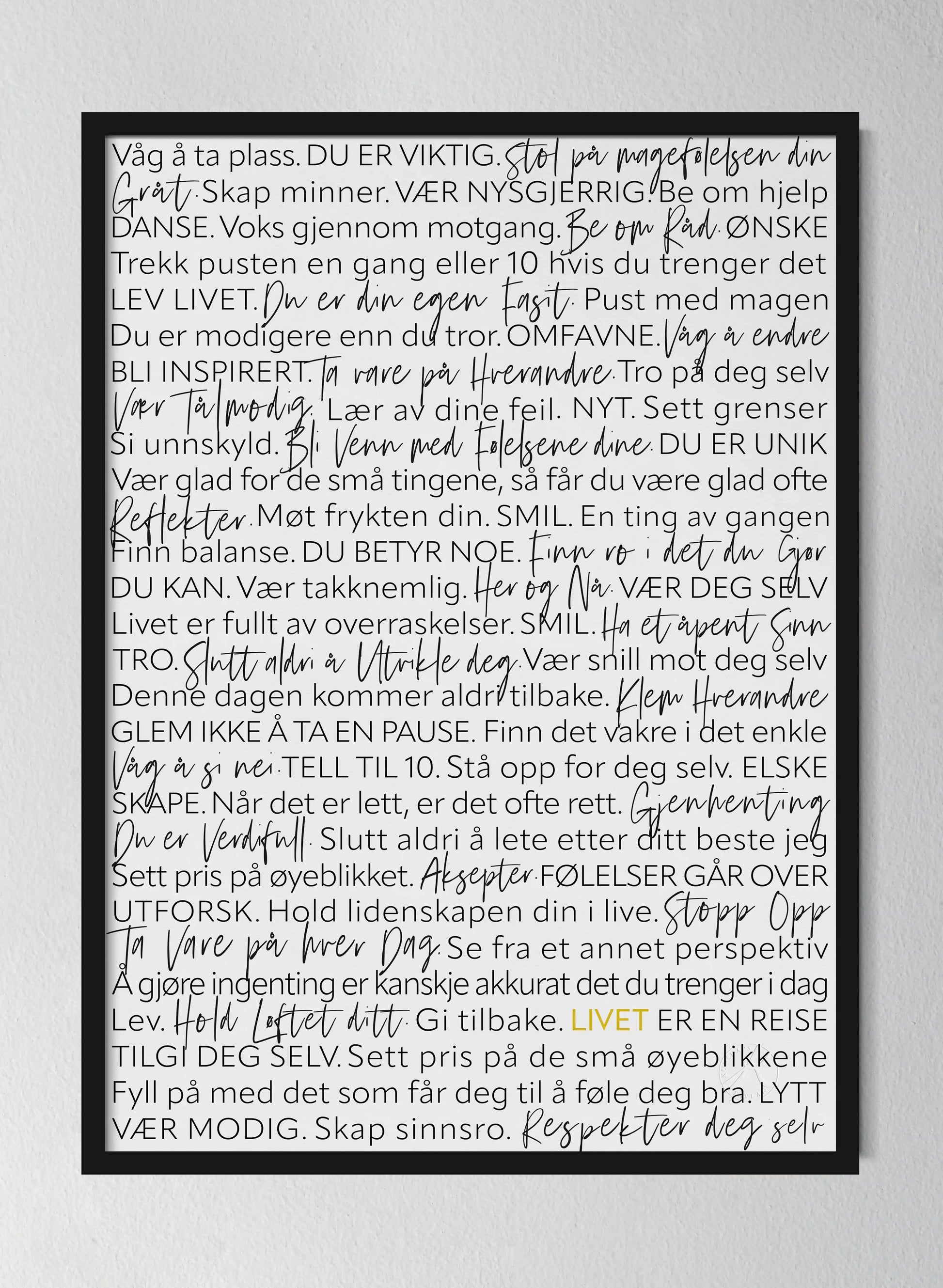 Classic Black Pinewood Frame