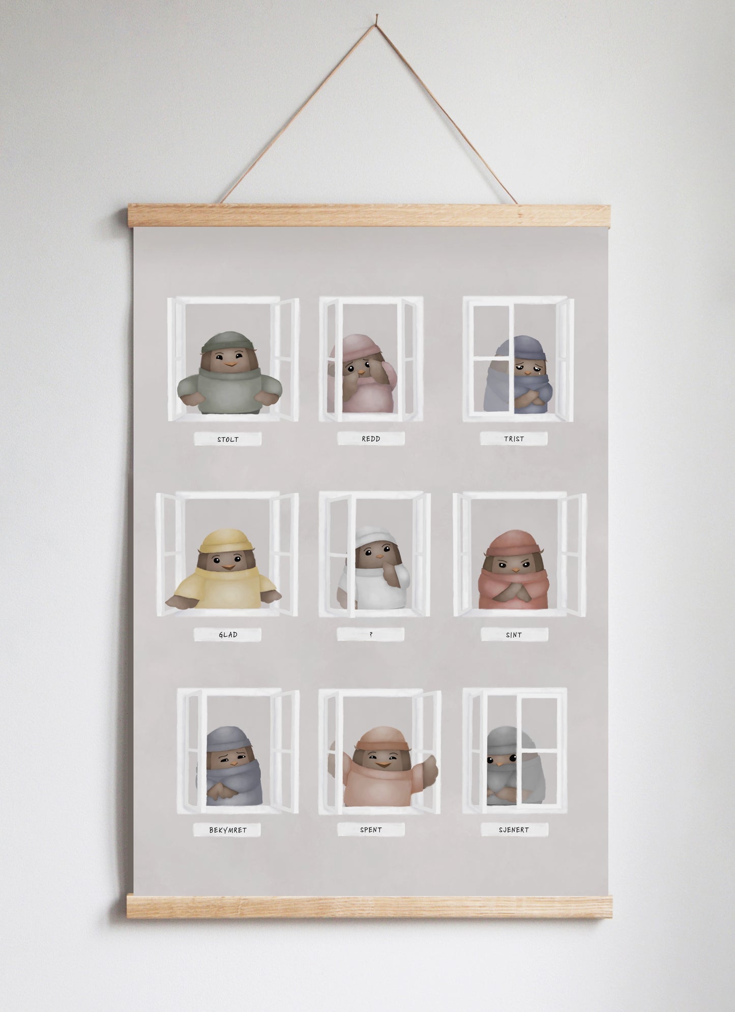 Poster Hanger in Solid Oak