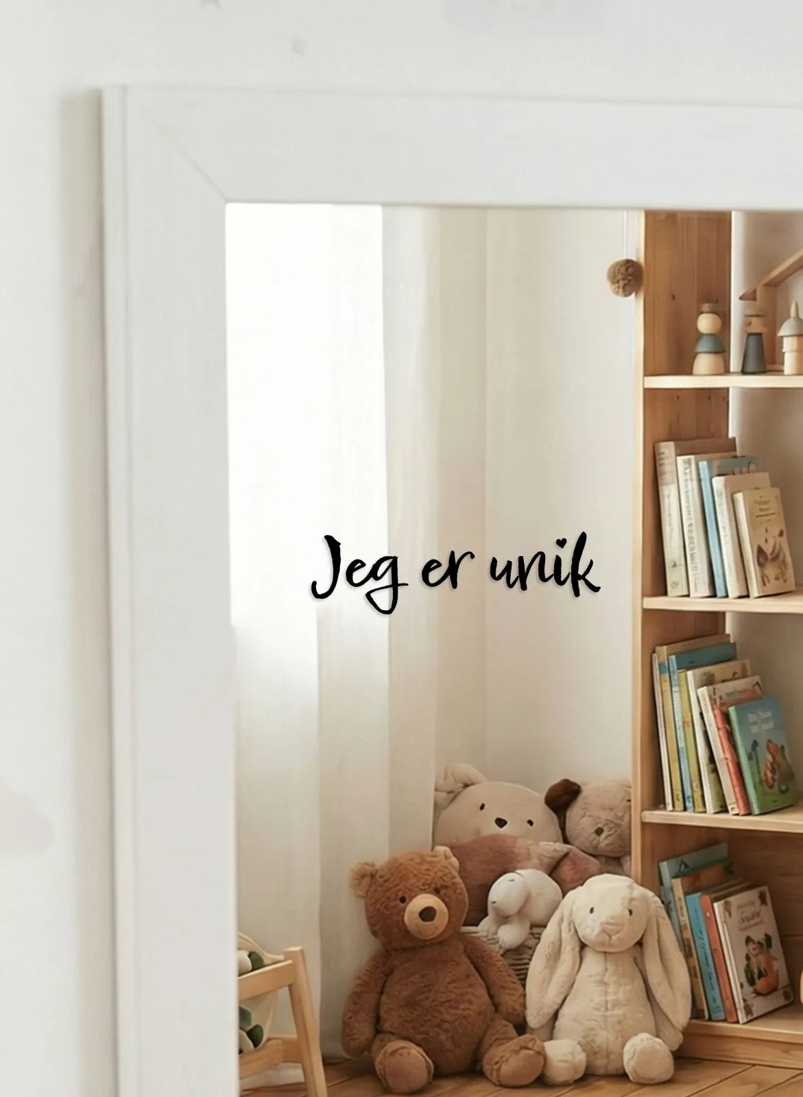 Klistremerke - Jeg er unik