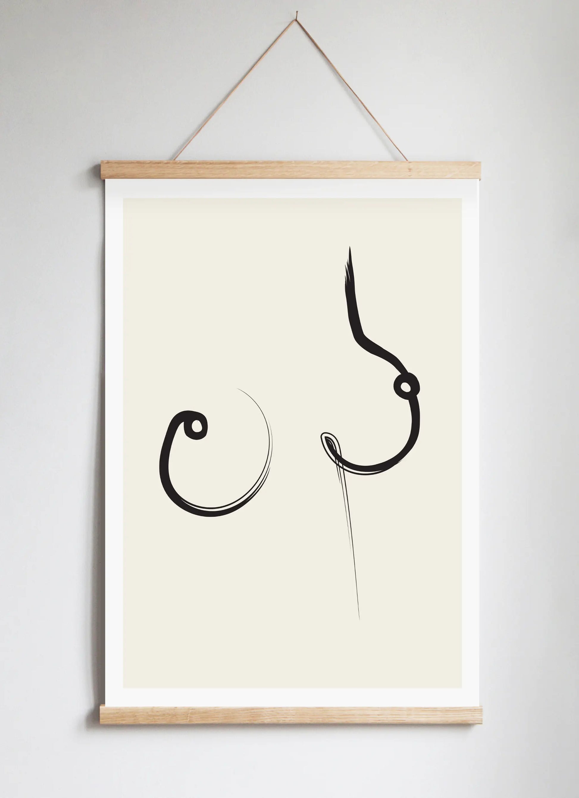 Poster Hanger in Solid Oak