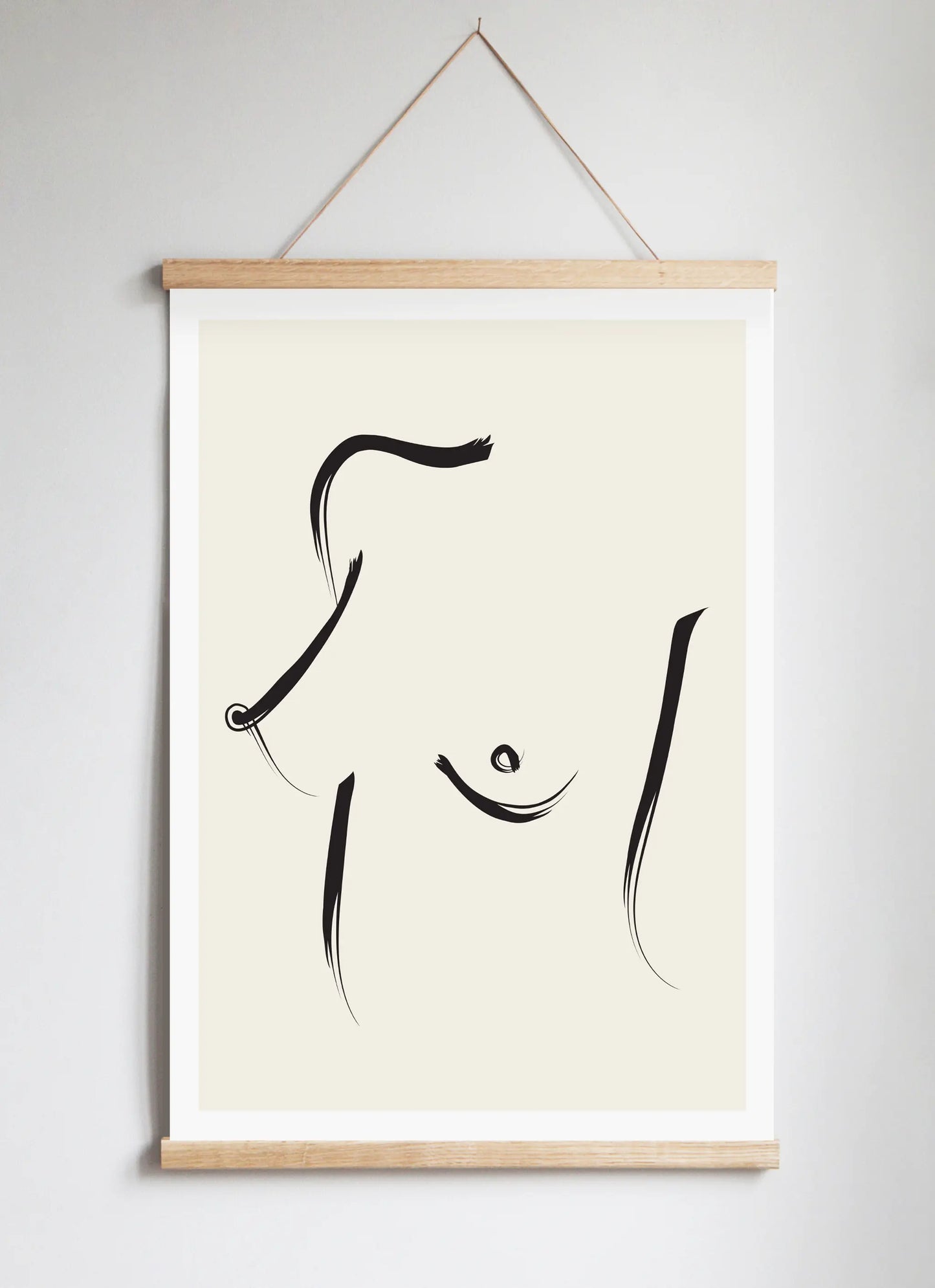 Poster Hanger in Solid Oak