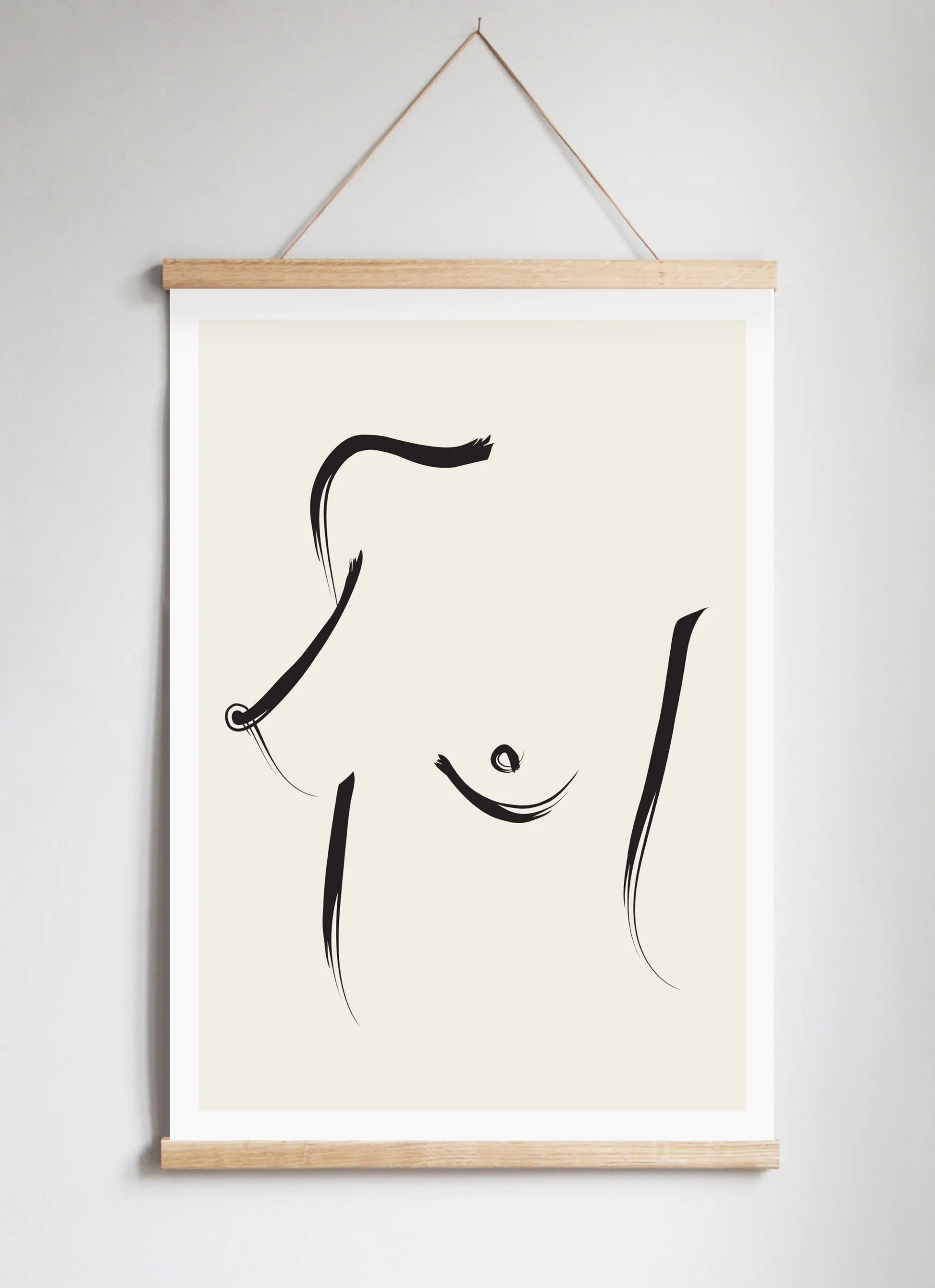 Poster Hanger in Solid Oak