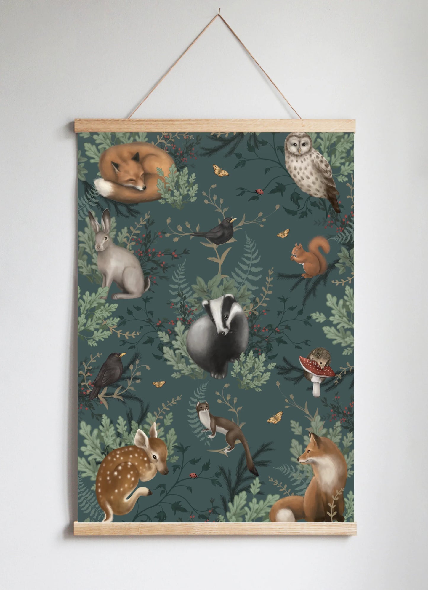 Poster Hanger in Solid Oak