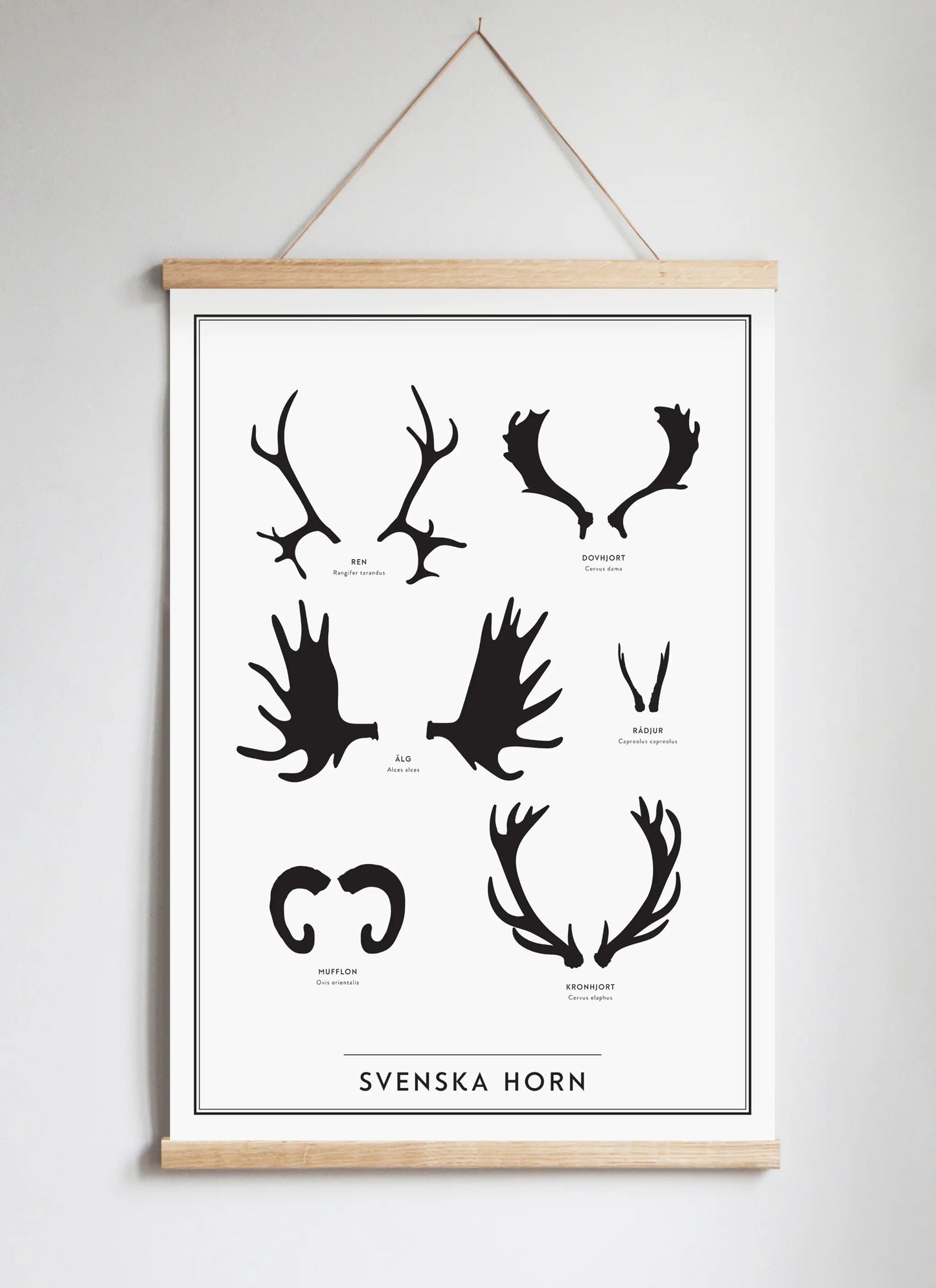 Poster Hanger in Solid Oak