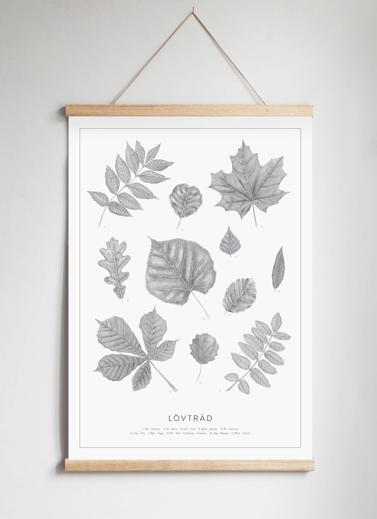 Poster Hanger in Solid Oak