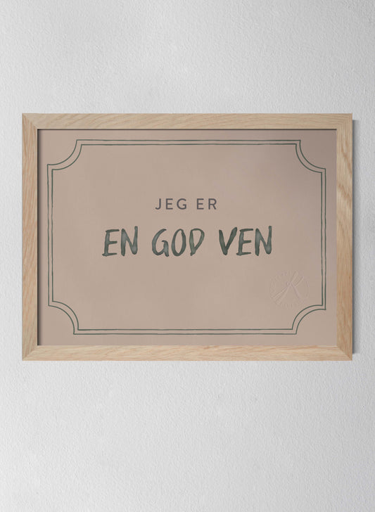 Classic Oak Frame Dusty Rose