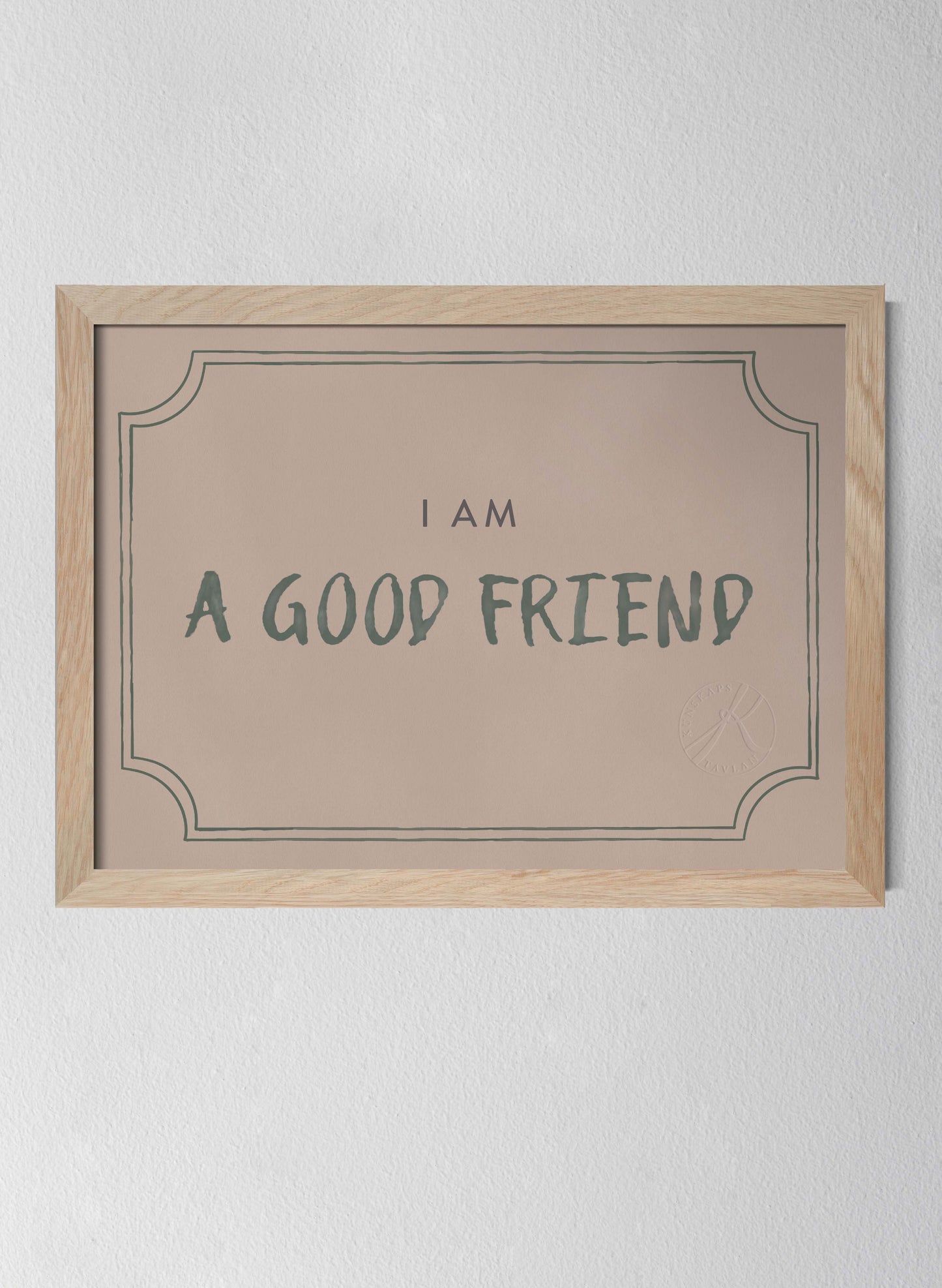 Classic Oak Frame Dusty Rose