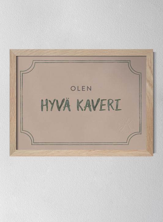 Classic Oak Frame Dusty Rose