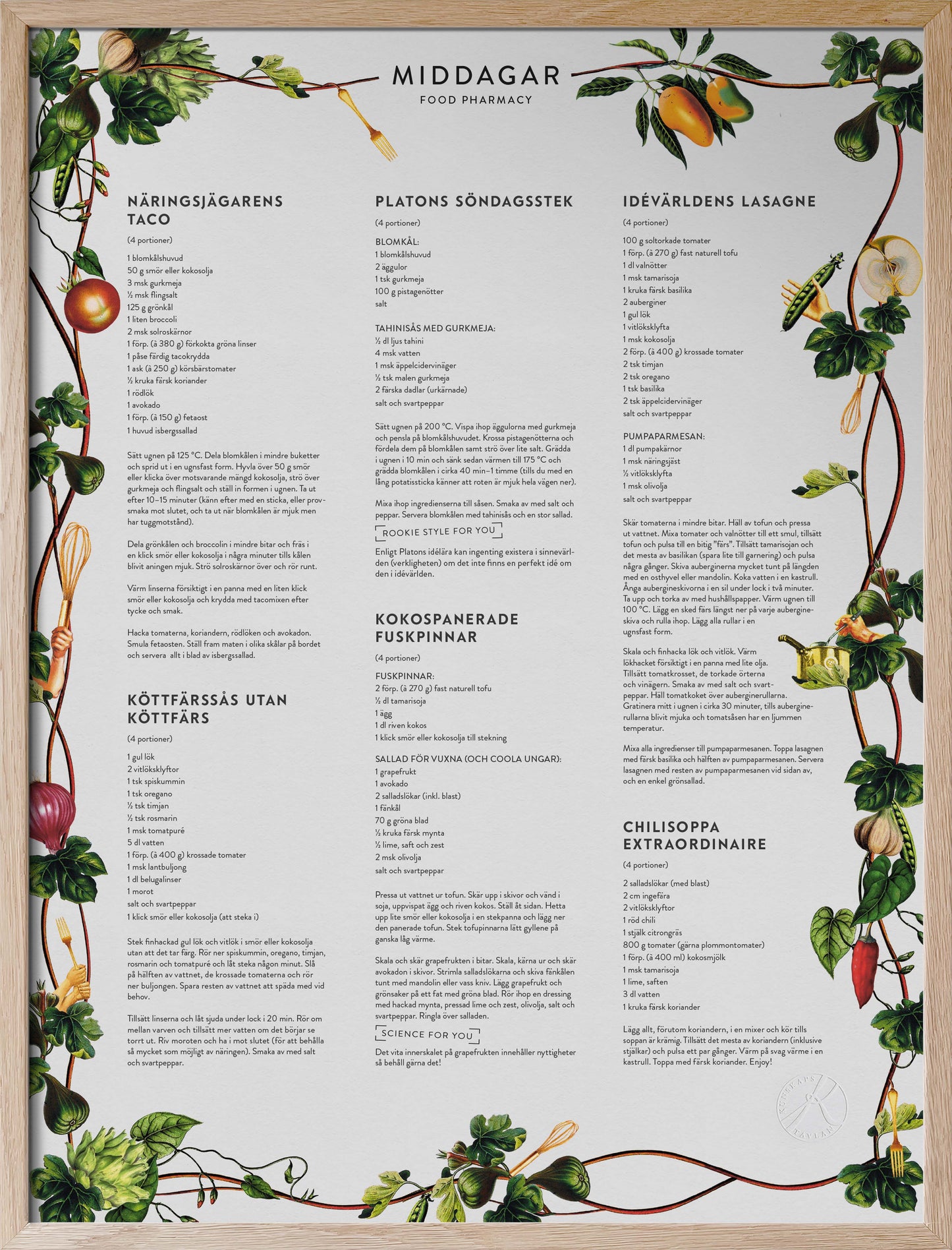 Middagar - Food Pharmacy Dinner Recipes in Swedish