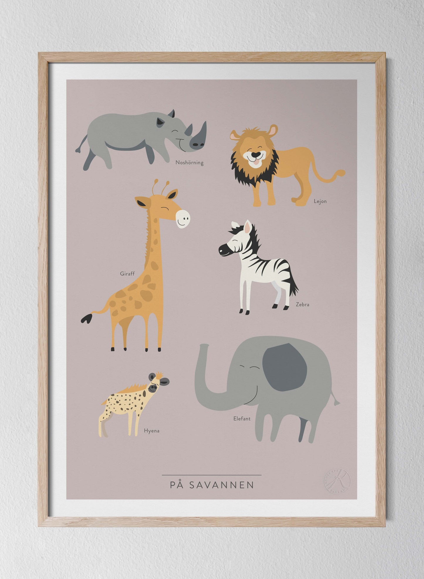 På savannen - On the Savannah in Swedish