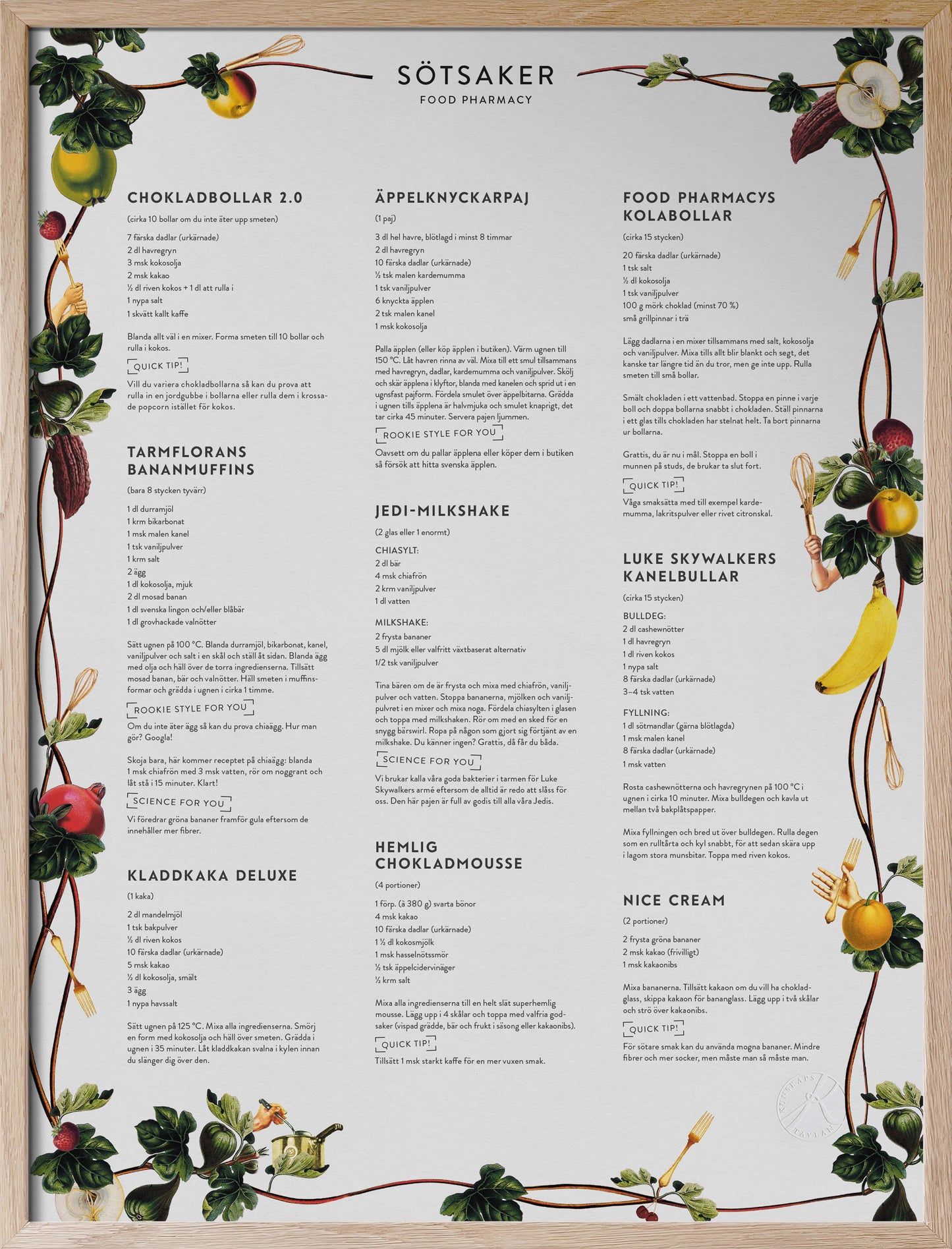 Sötsaker - Food Pharmacy Dessert Recipes in Swedish
