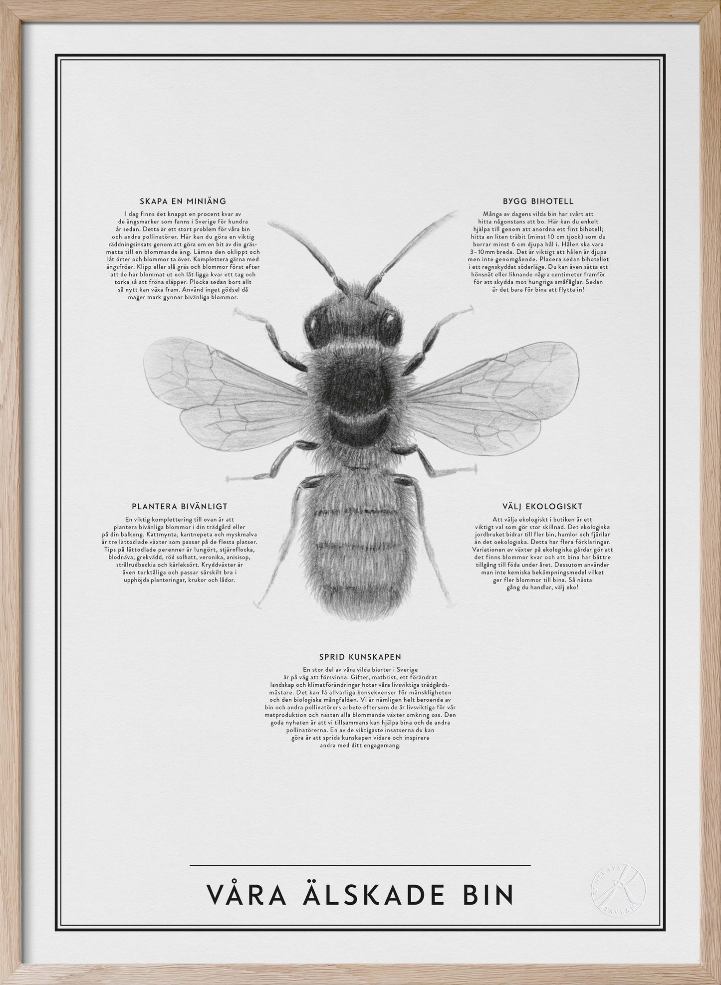Våra älskade bin - Our Beloved Bees in Swedish