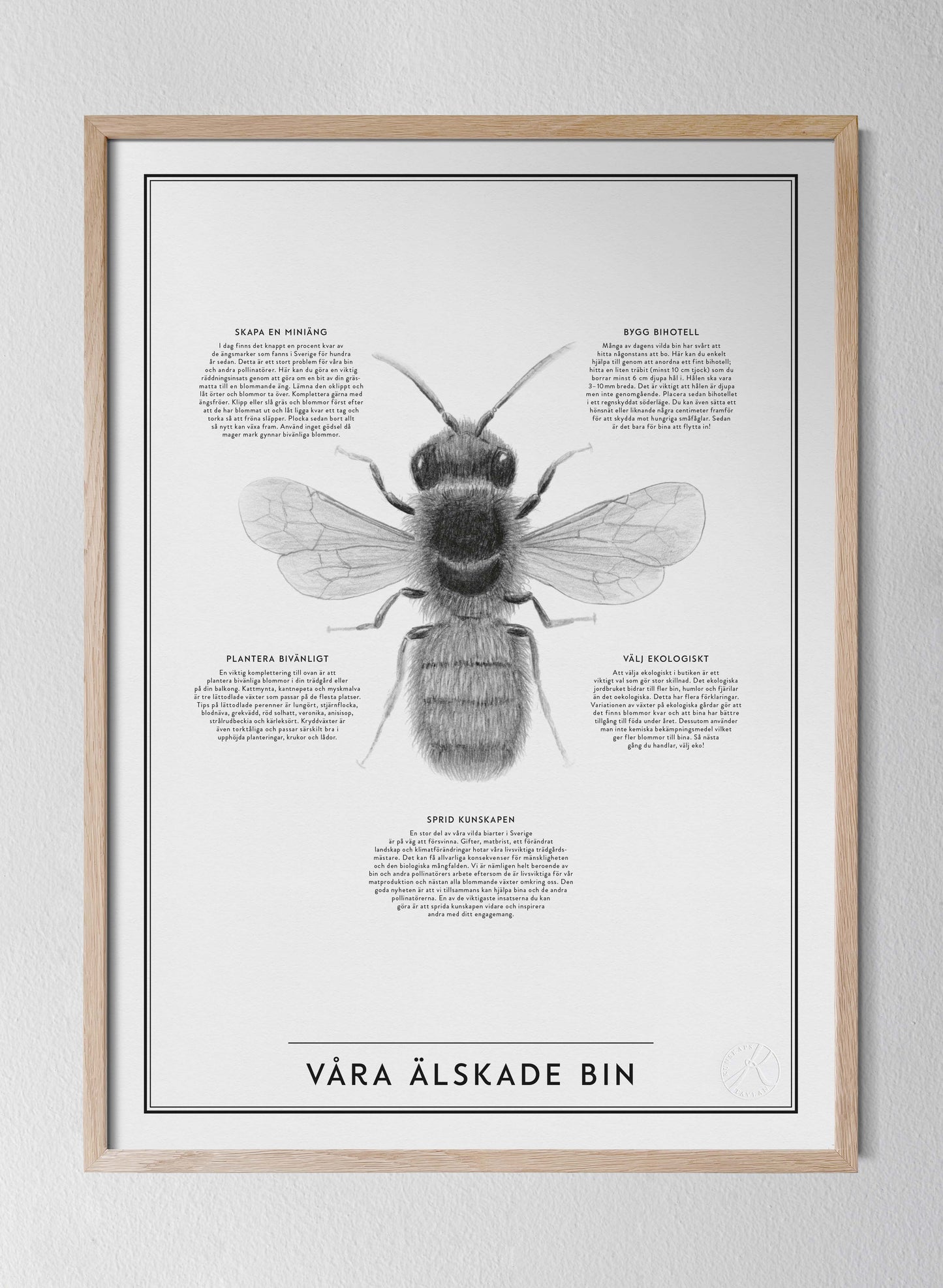 Våra älskade bin - Our Beloved Bees in Swedish
