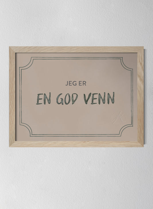 Classic Oak Frame Dusty Rose