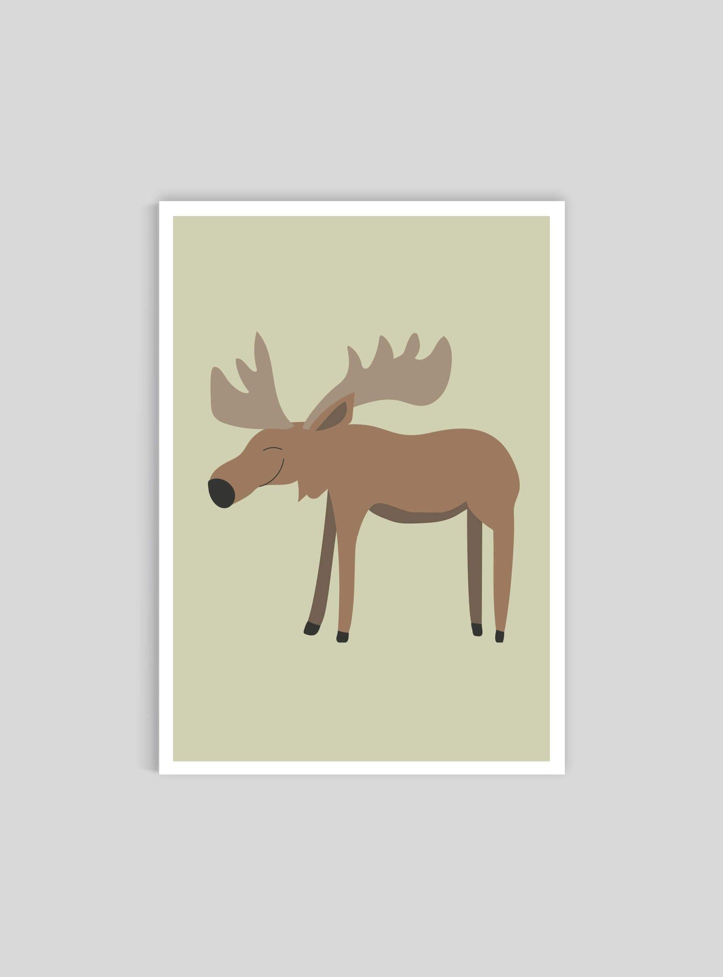 Älg - Mini print A5 - Kunskapstavlan