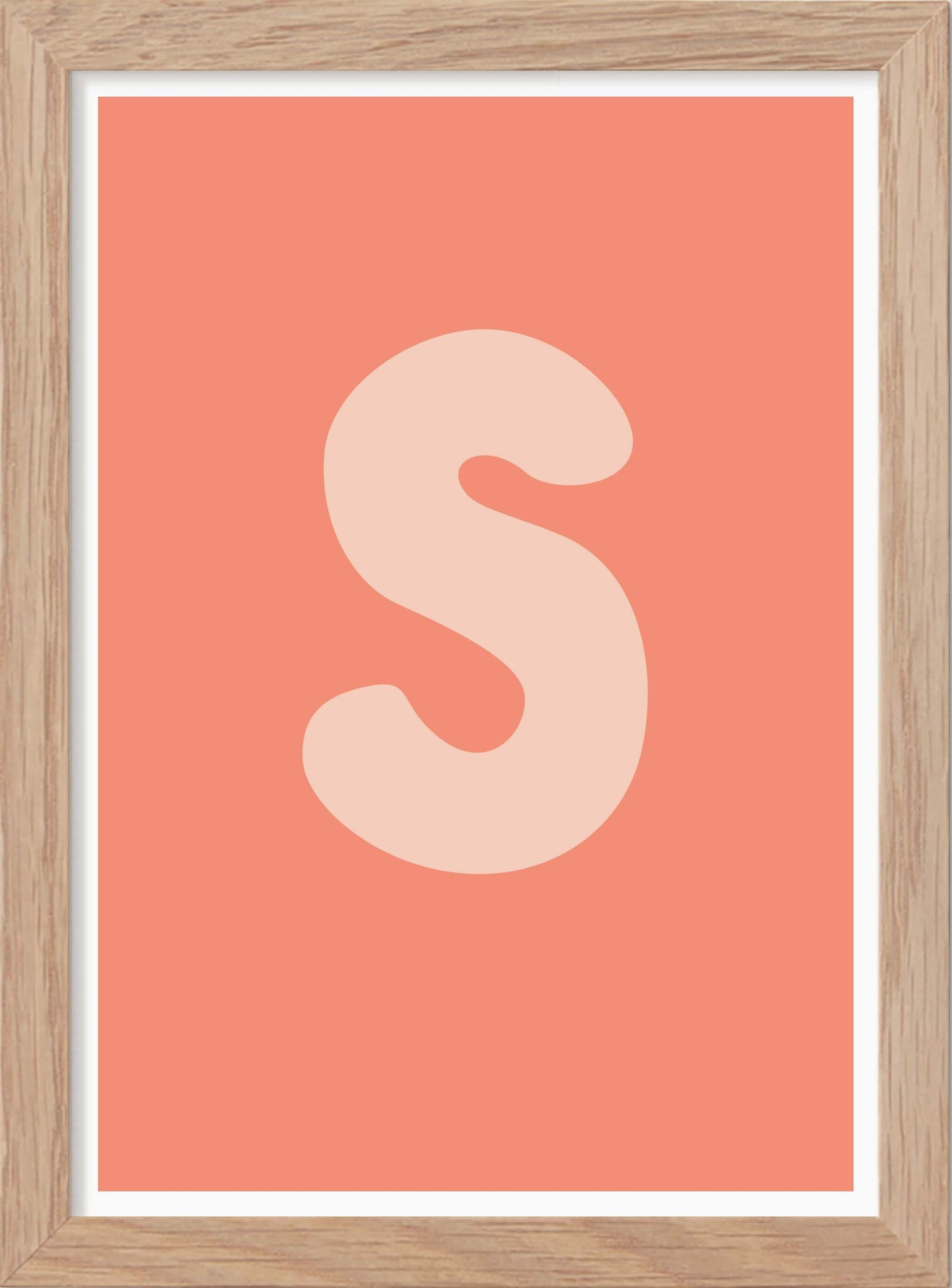 Bokstaven S - Mini print A5 - Kunskapstavlan