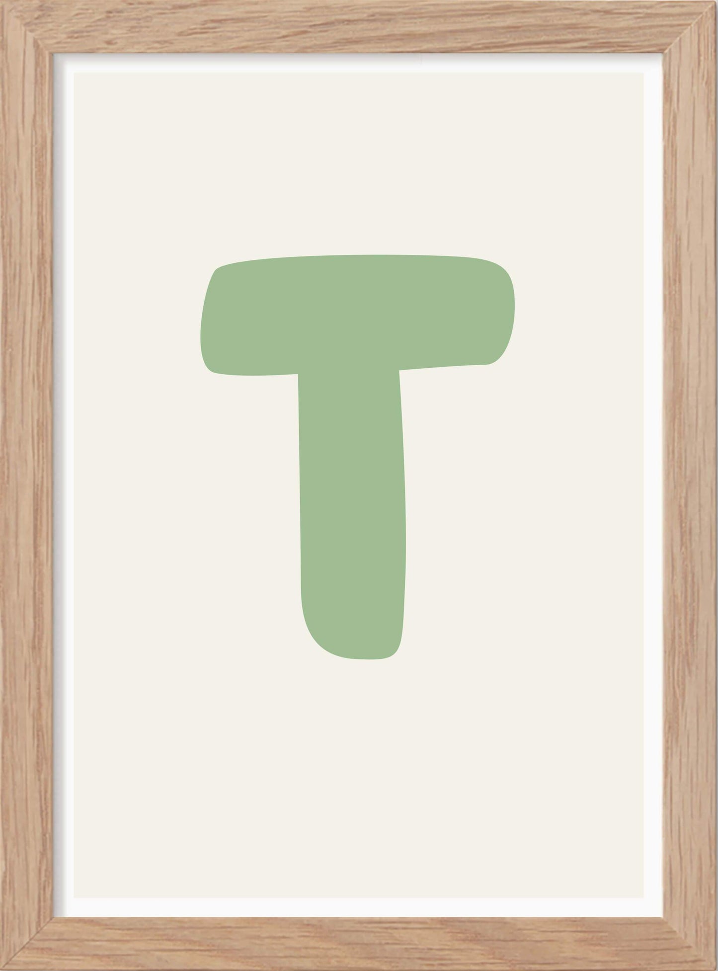Bokstaven T - Mini print A5 - Kunskapstavlan