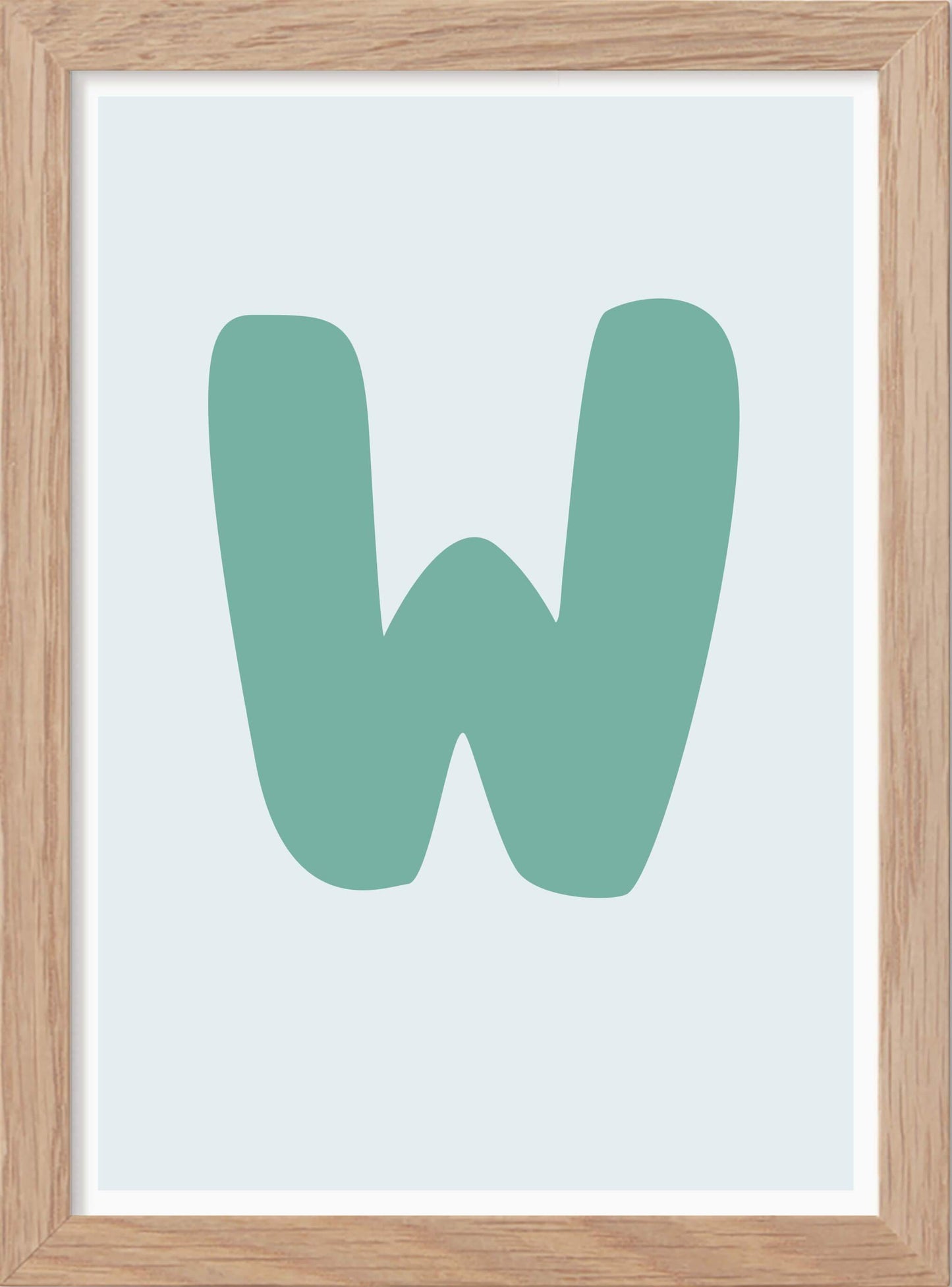 Bokstaven W - Mini print A5 - Kunskapstavlan