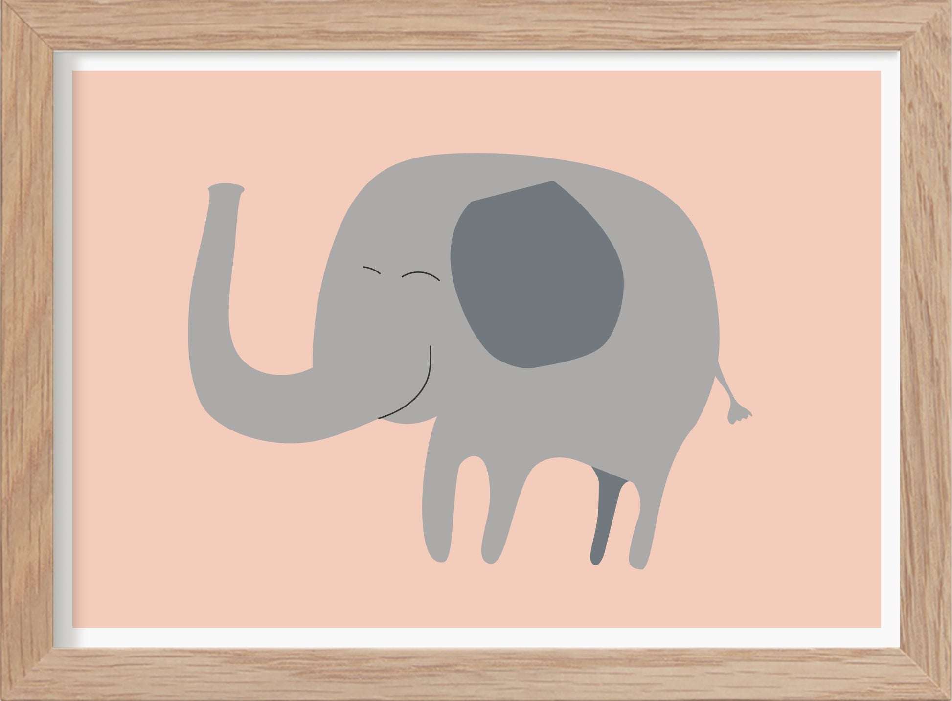 Elefant - Mini print A5 - Kunskapstavlan