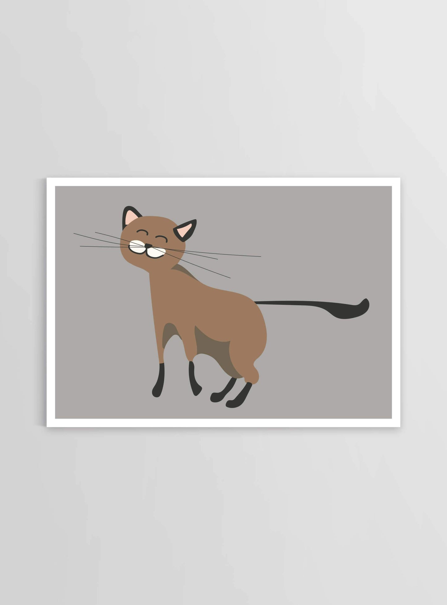 Katt - Mini print A5 - Kunskapstavlan