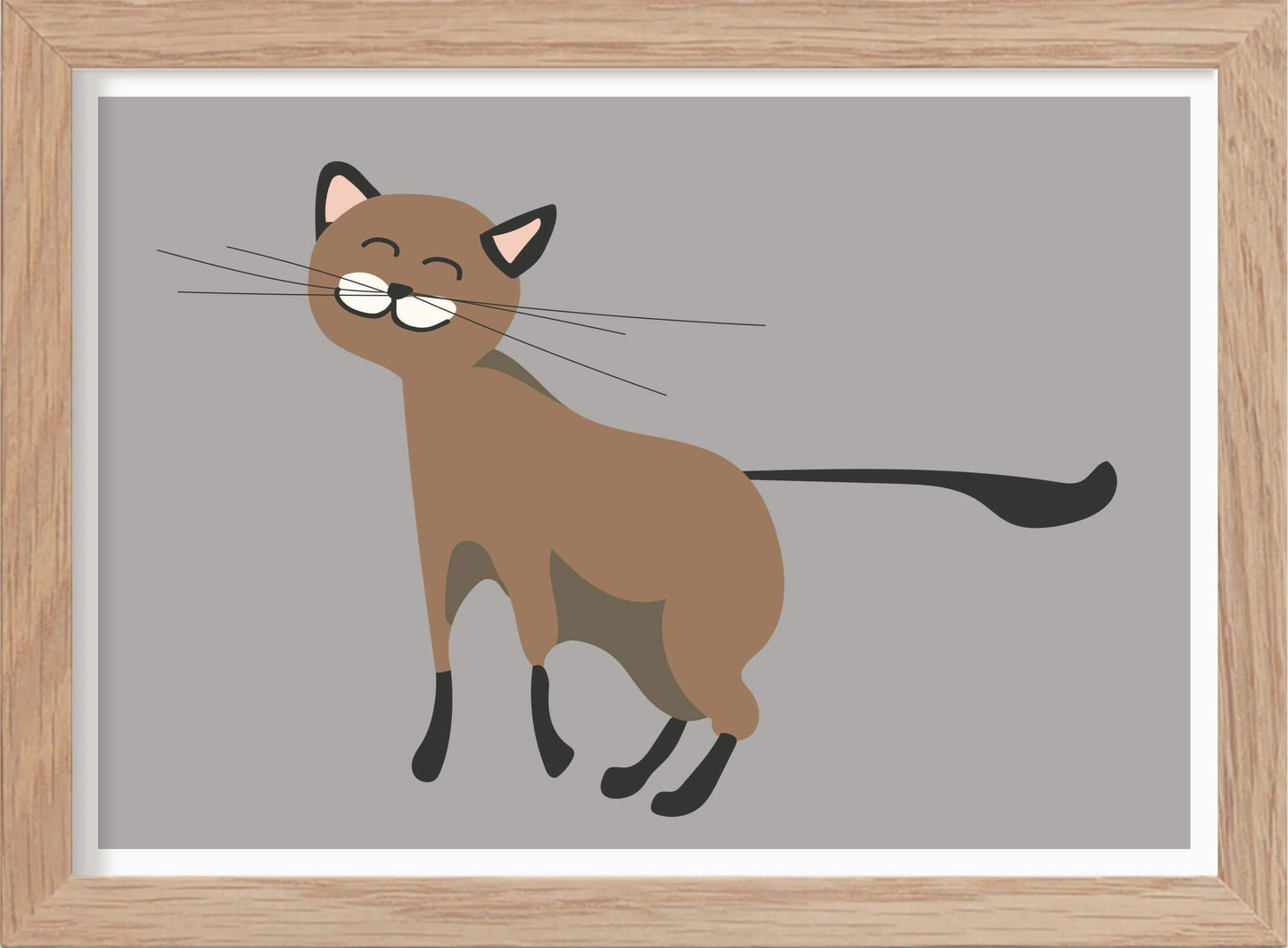 Katt - Mini print A5 - Kunskapstavlan