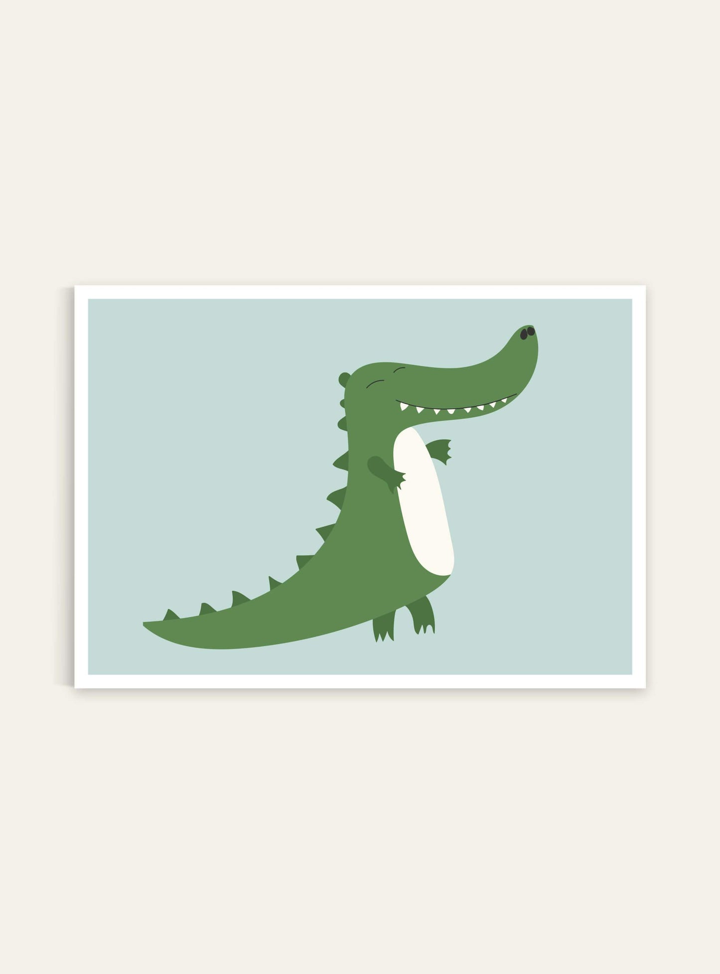 Krokodil - Mini print A5 - Kunskapstavlan
