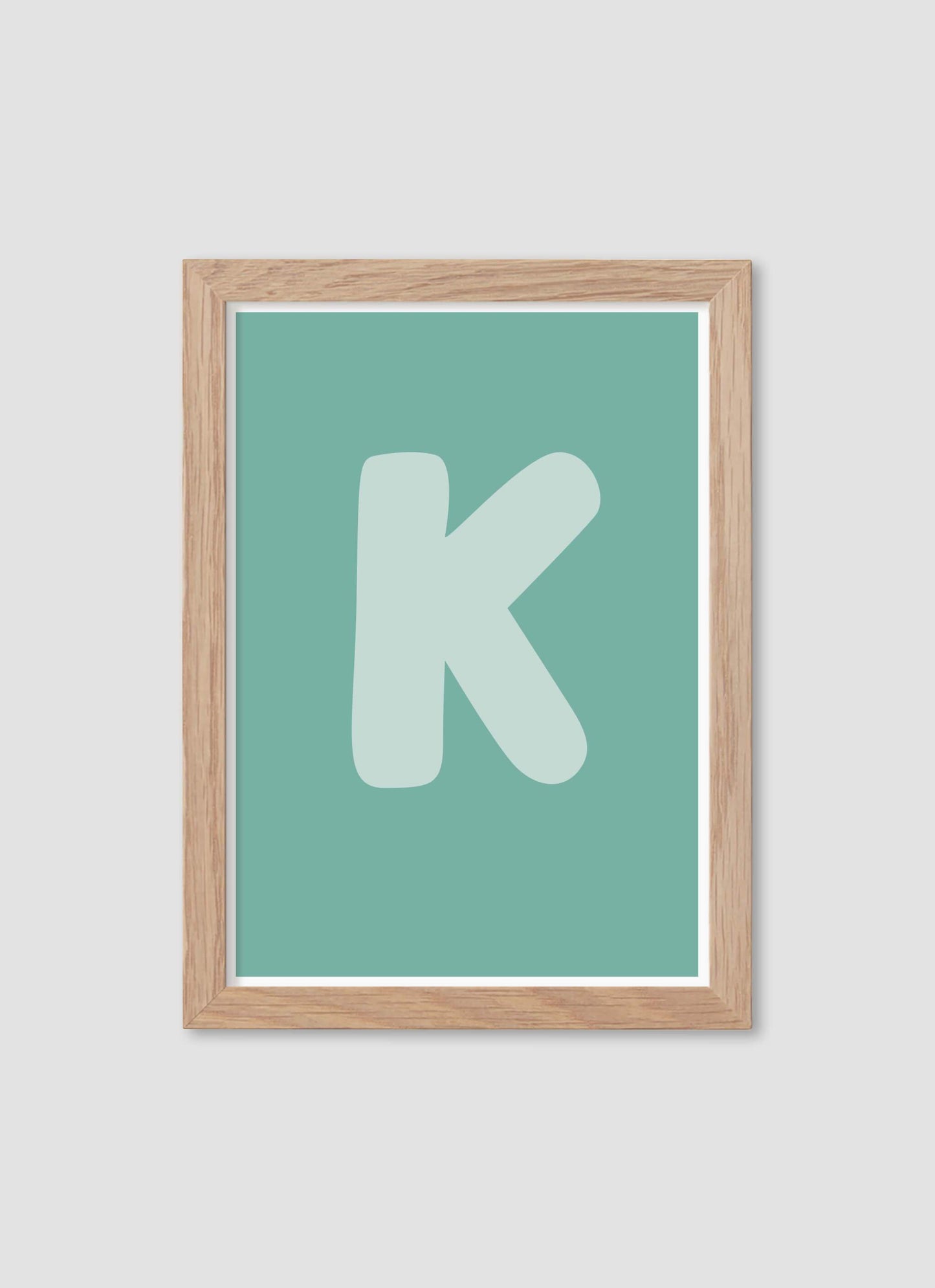 Bokstaven K - Mini print A5 - Kunskapstavlan