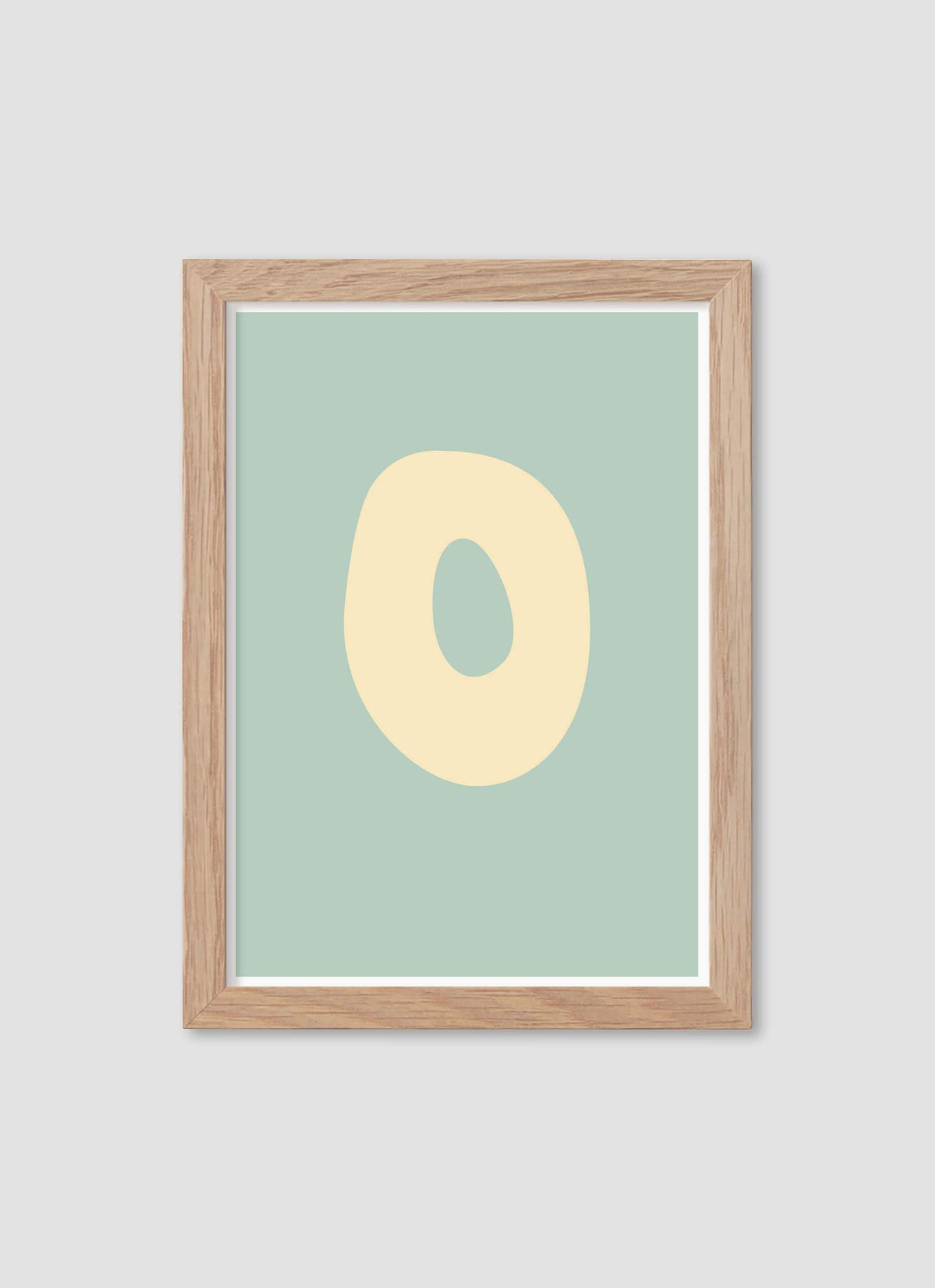 Bokstaven O - Mini print A5 - Kunskapstavlan