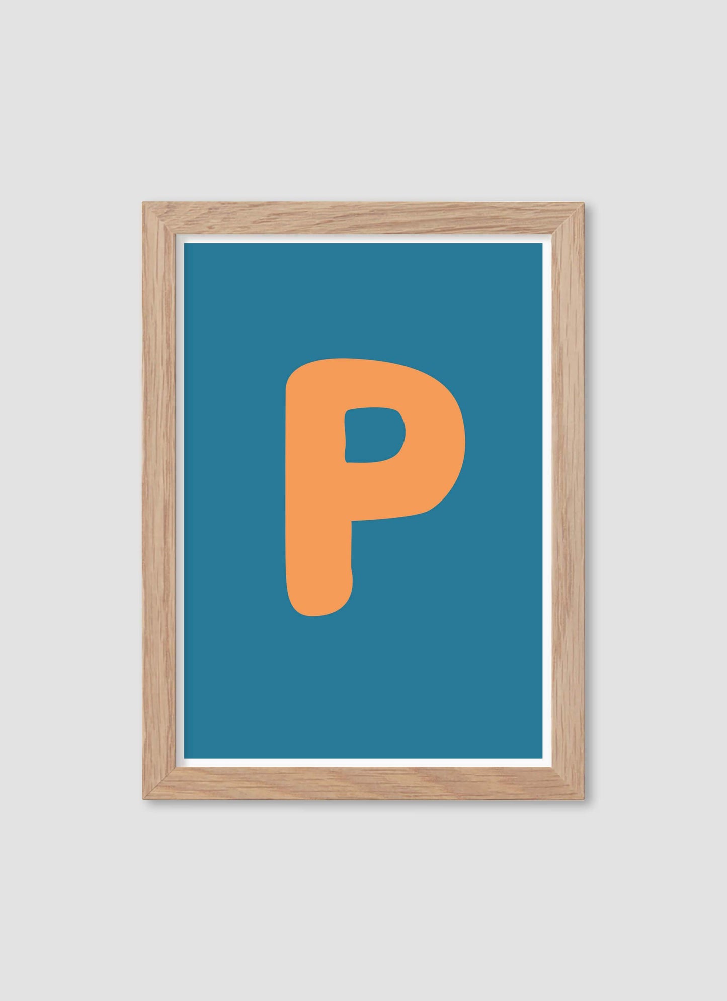 Bokstaven P - Mini print A5 - Kunskapstavlan