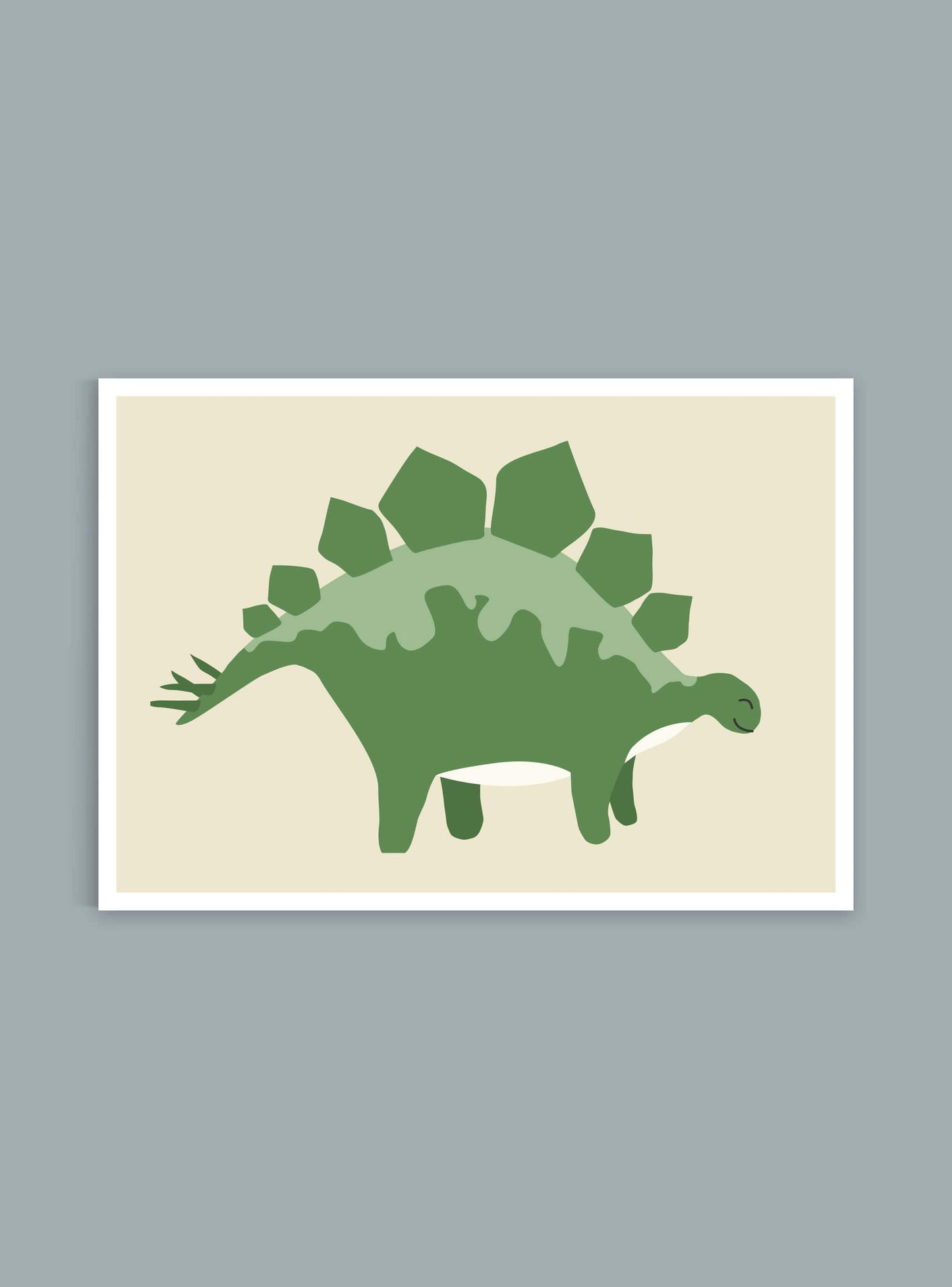 Dinosaurie Stegosaurus - Mini print A5 - Kunskapstavlan